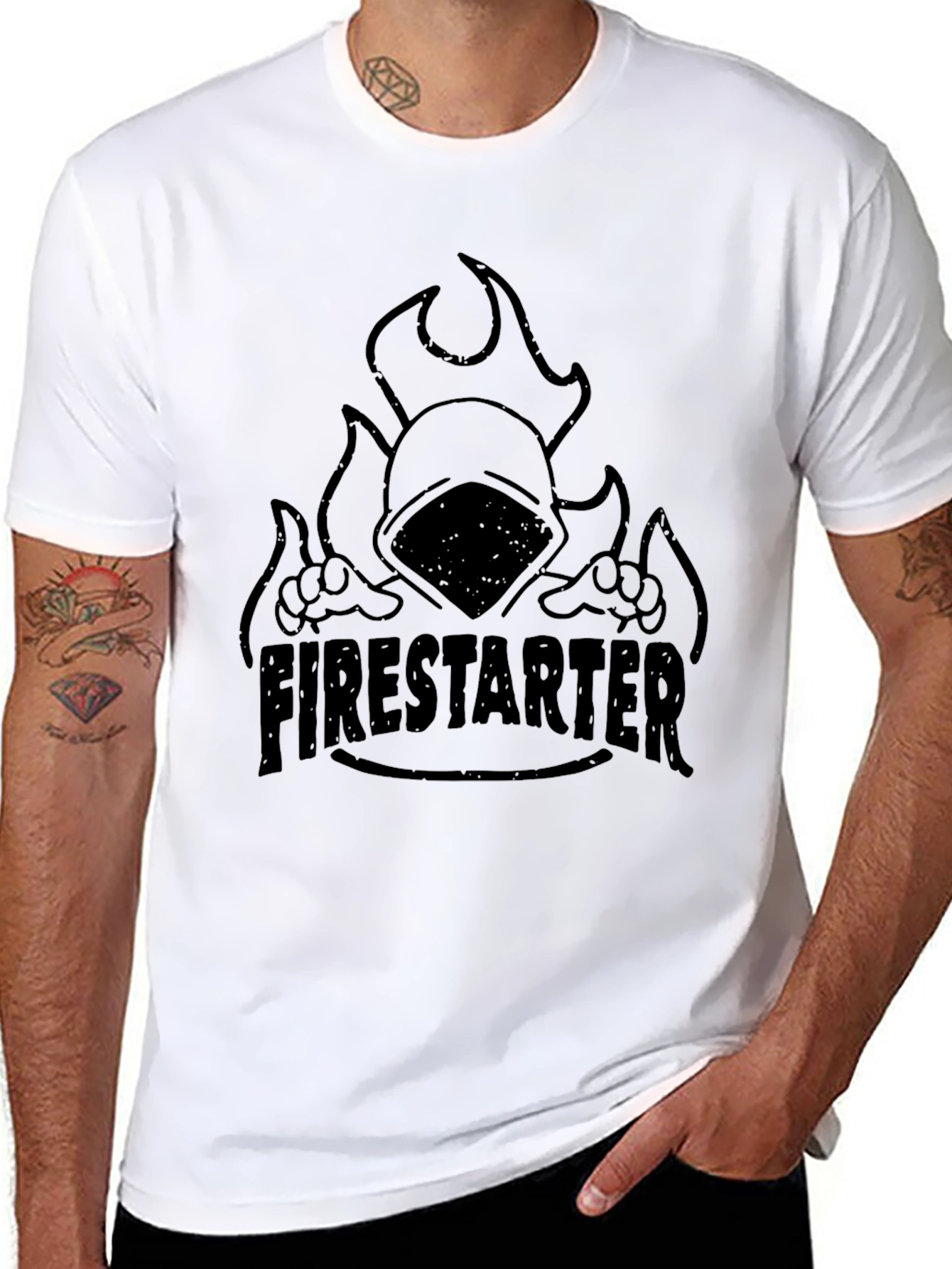Firestarter Graphic Tee - Mens Black T-Shirt