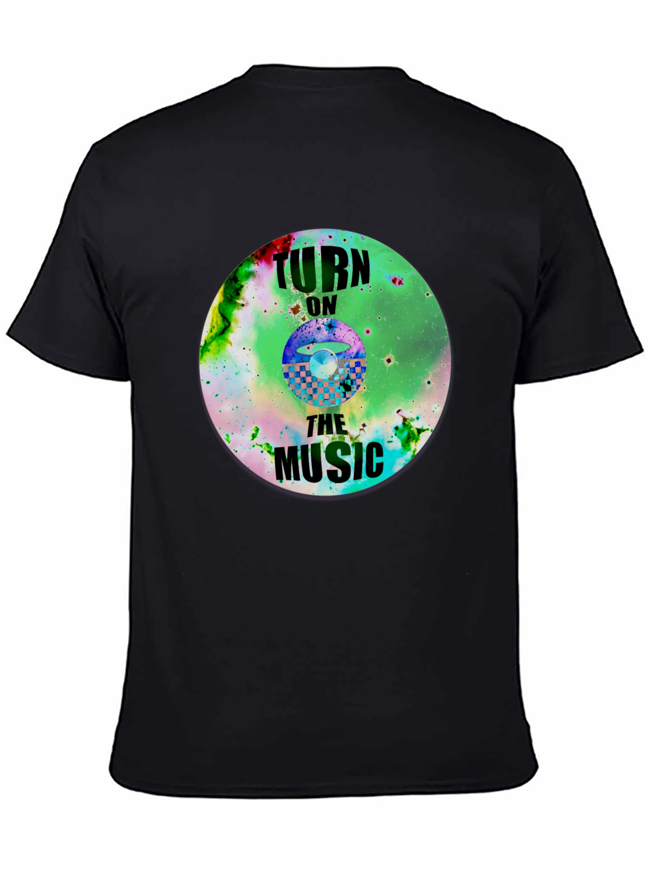 Turn On The Music Graphic T-Shirt