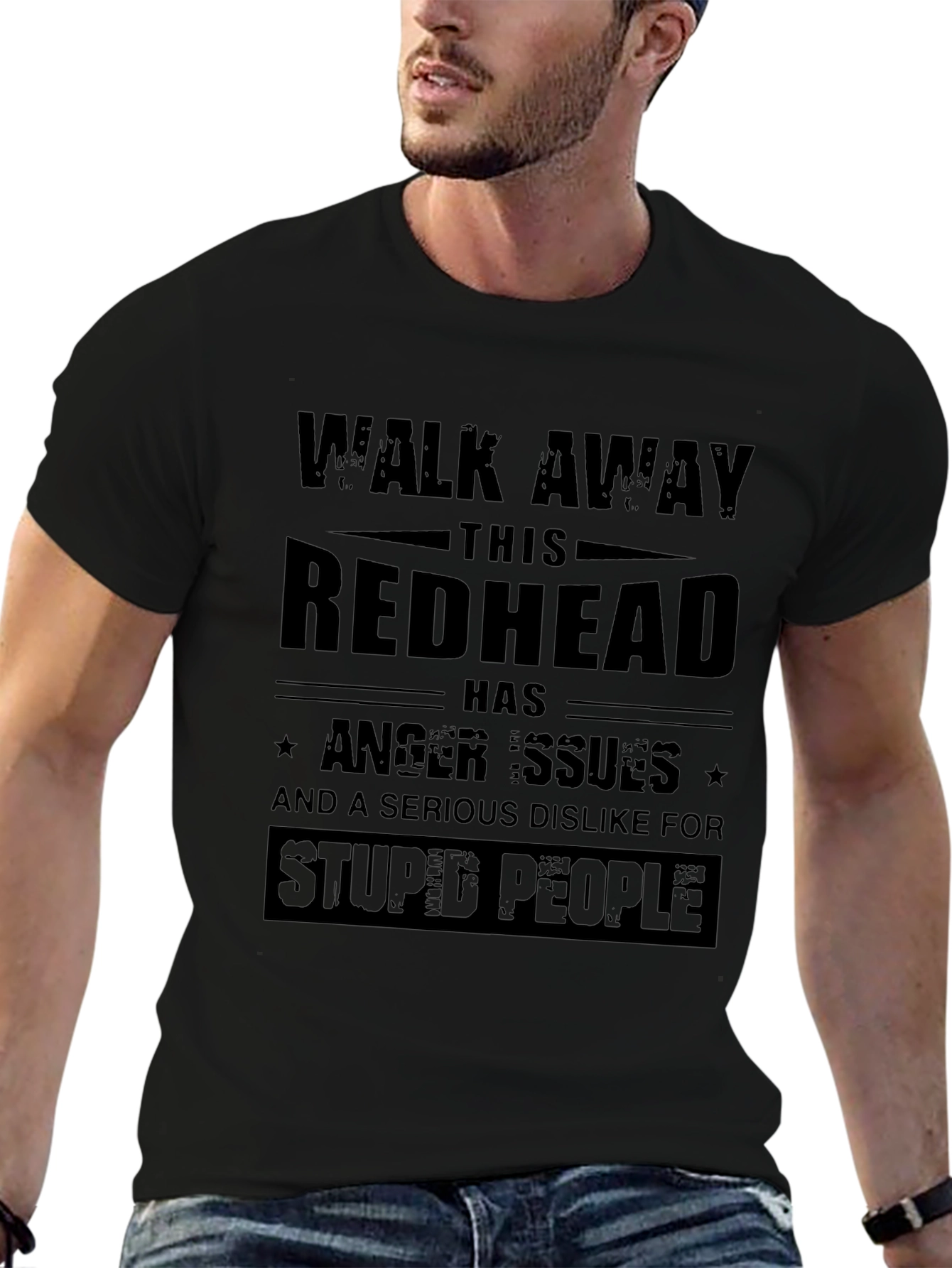 Redhead Anger Issues Funny Graphic T-Shirt