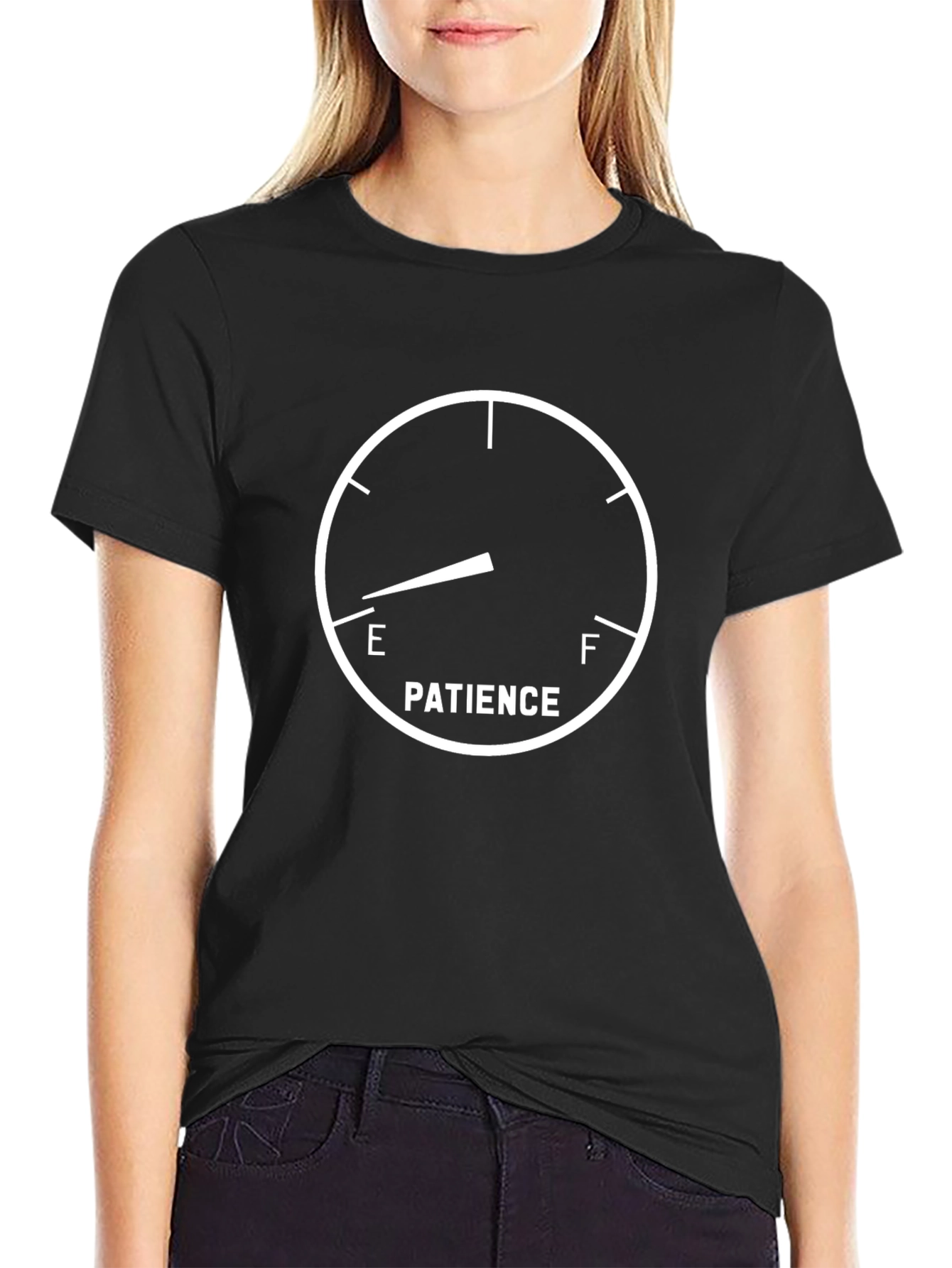 Patience Meter Graphic Tee - Funny Adult Humor