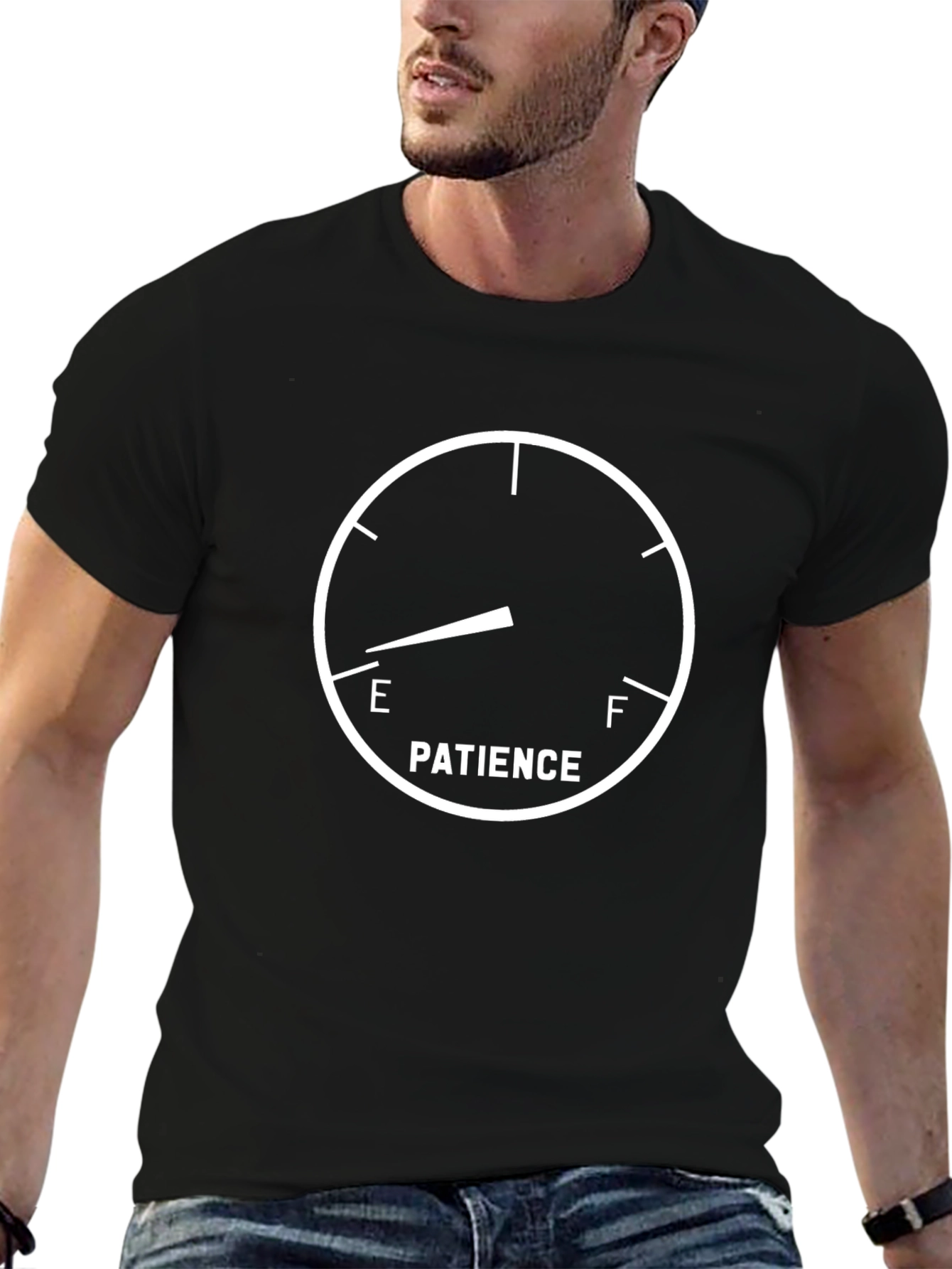 Patience Meter Graphic Tee - Funny Adult Humor