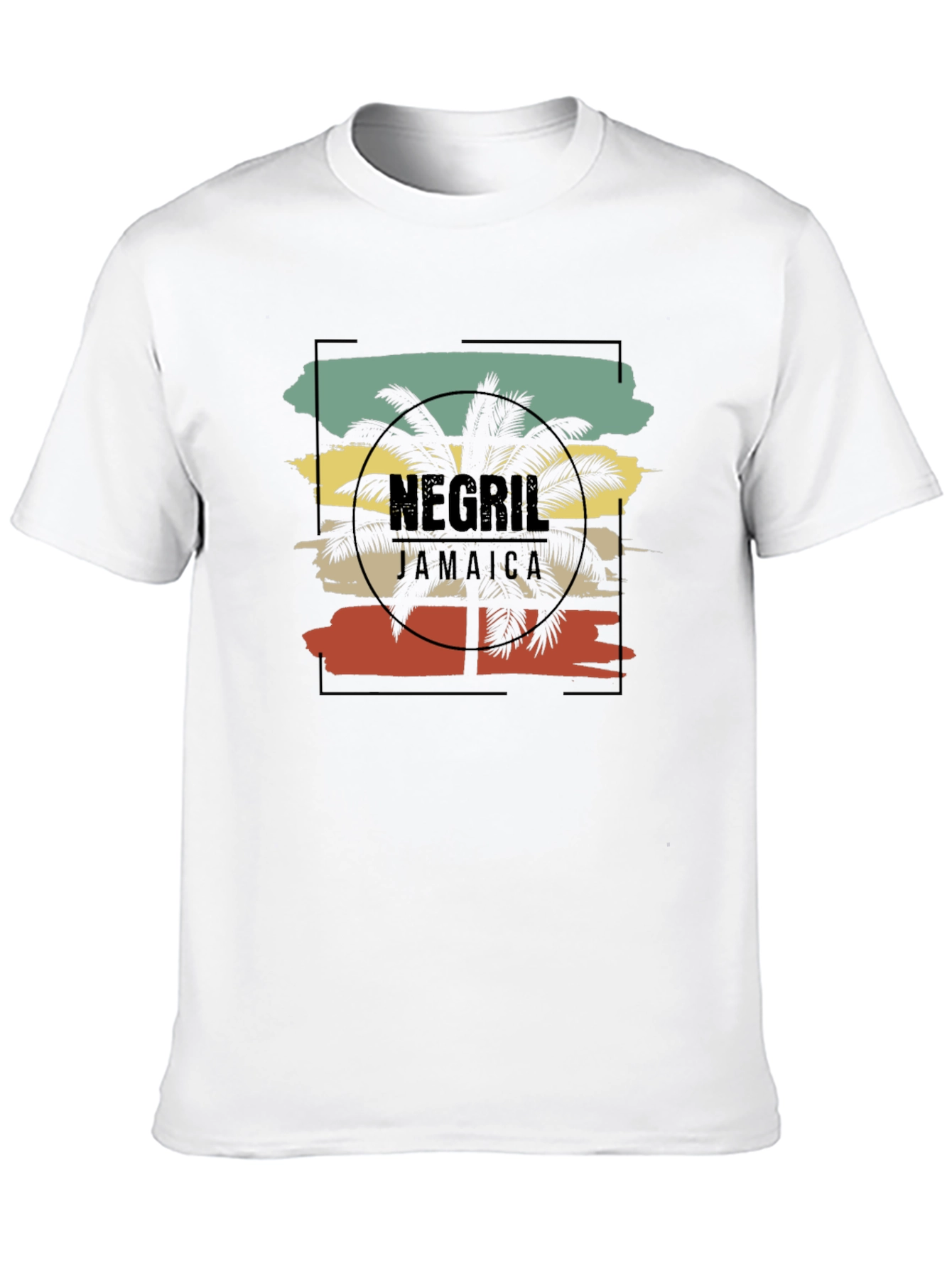 Negril Jamaica Palm Tree Graphic Tee