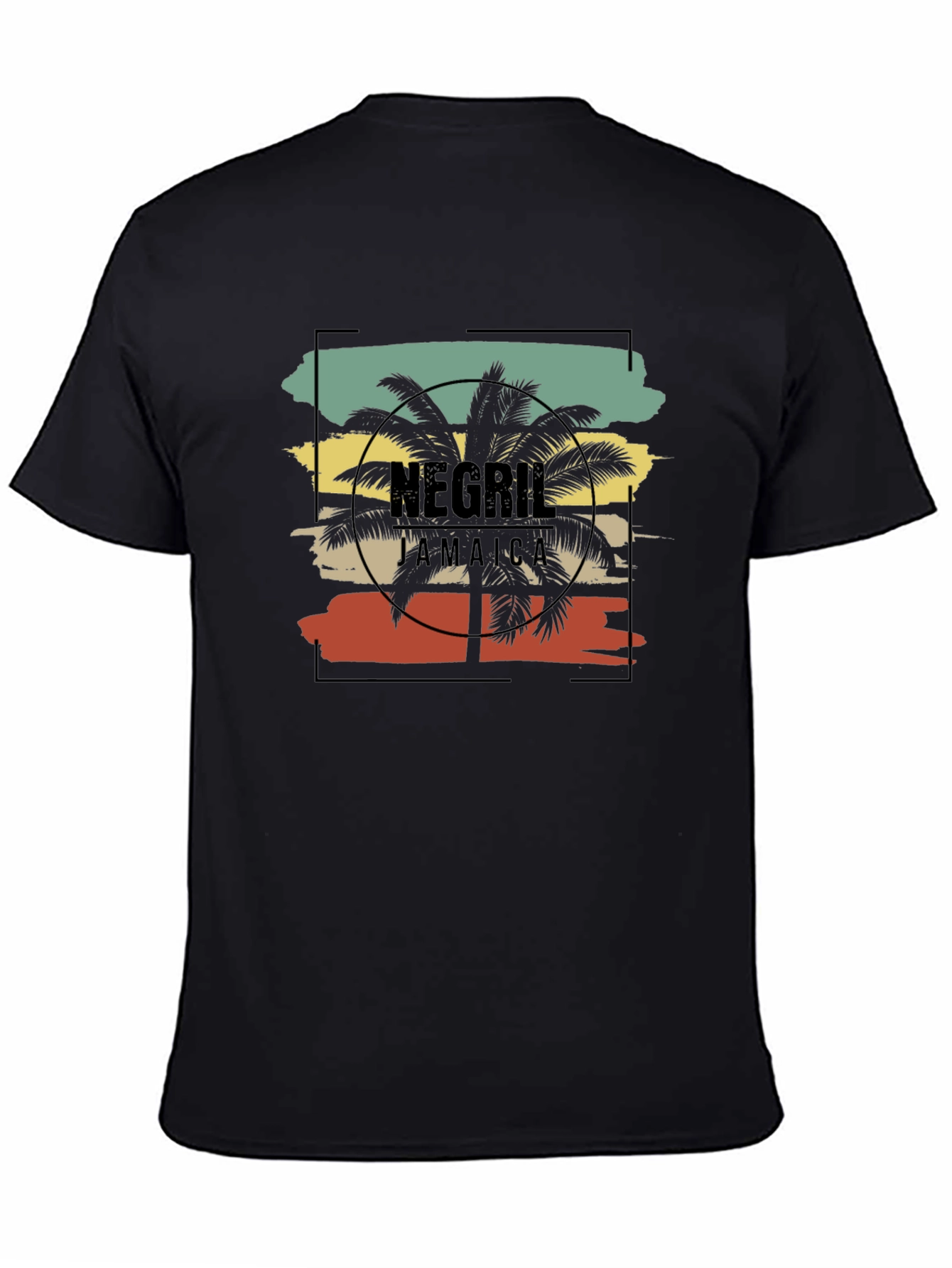 Negril Jamaica Palm Tree Graphic Tee