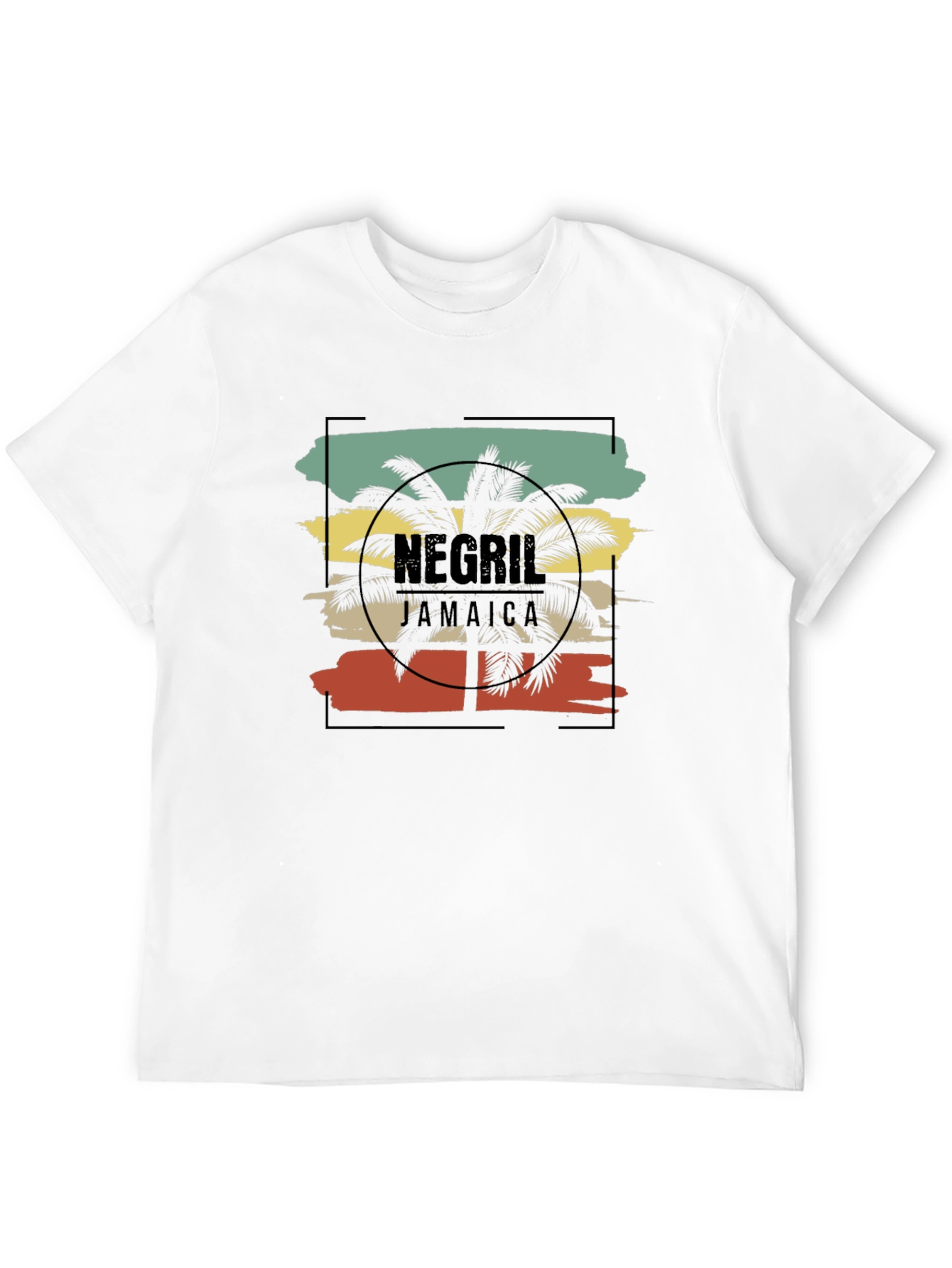 Negril Jamaica Palm Tree Graphic Tee
