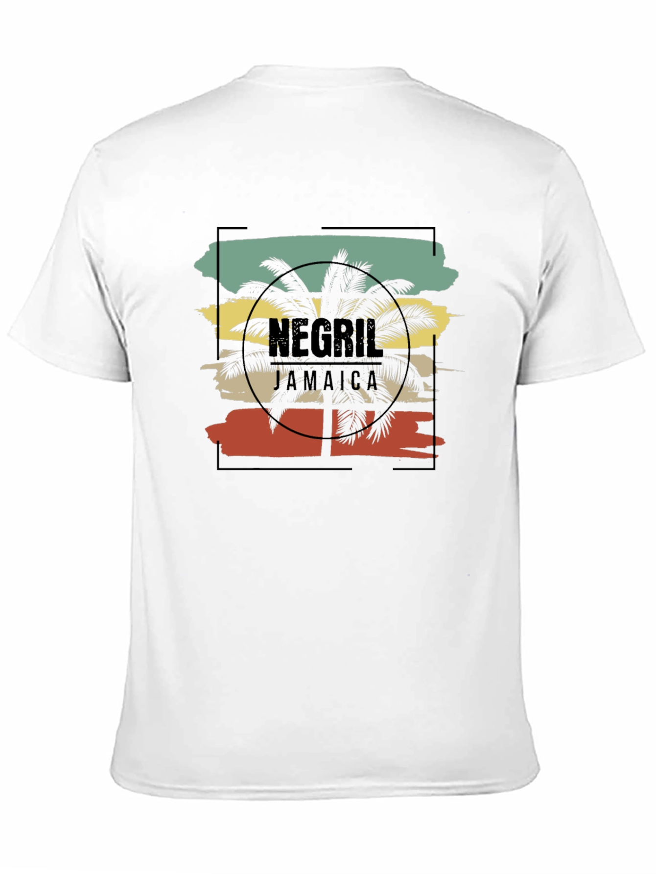 Negril Jamaica Palm Tree Graphic Tee