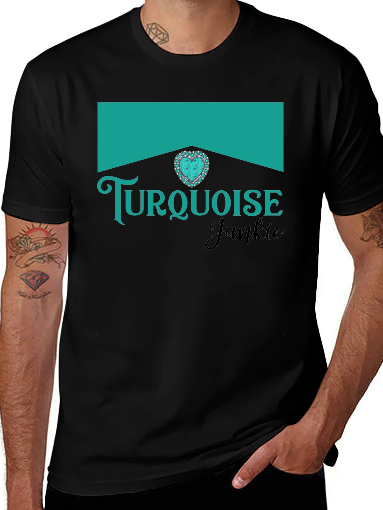 Turquoise Junkie Graphic T-Shirt