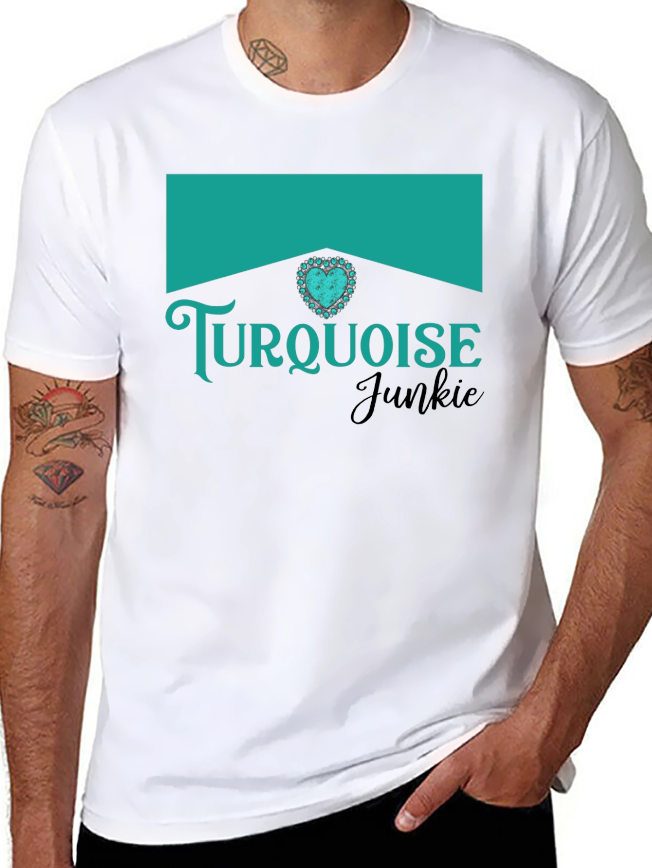 Turquoise Junkie Graphic T-Shirt