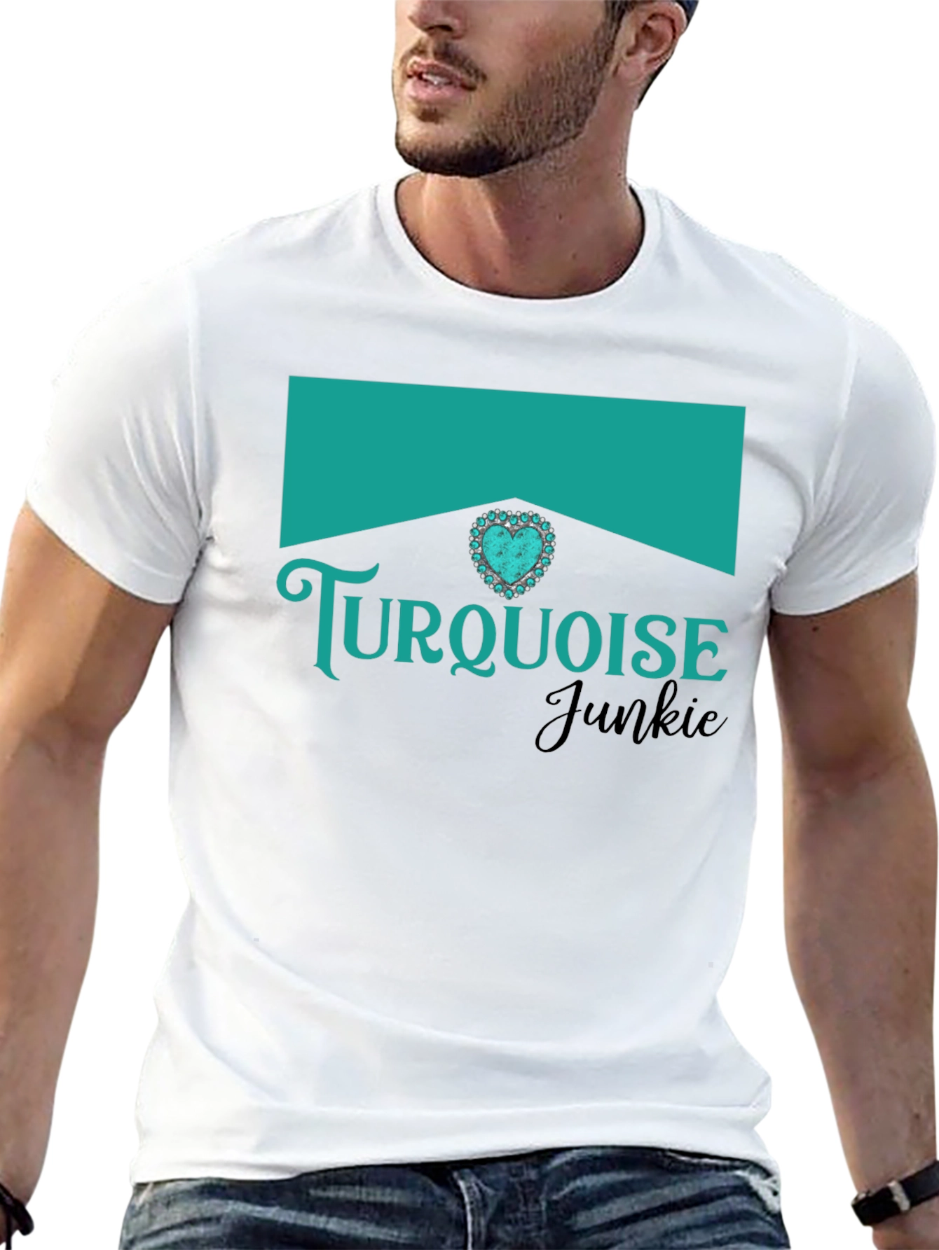 Turquoise Junkie Graphic T-Shirt