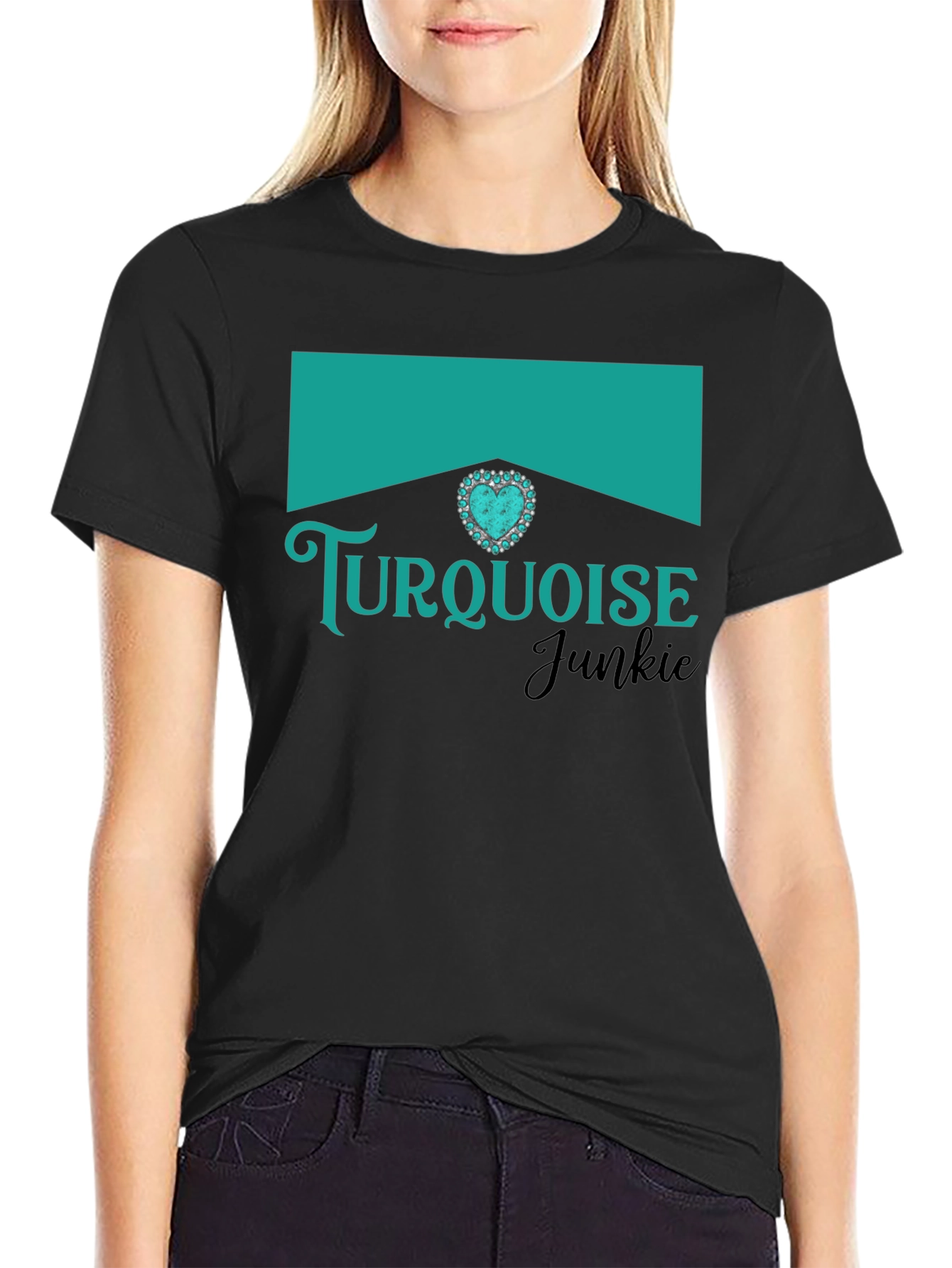 Turquoise Junkie Graphic T-Shirt