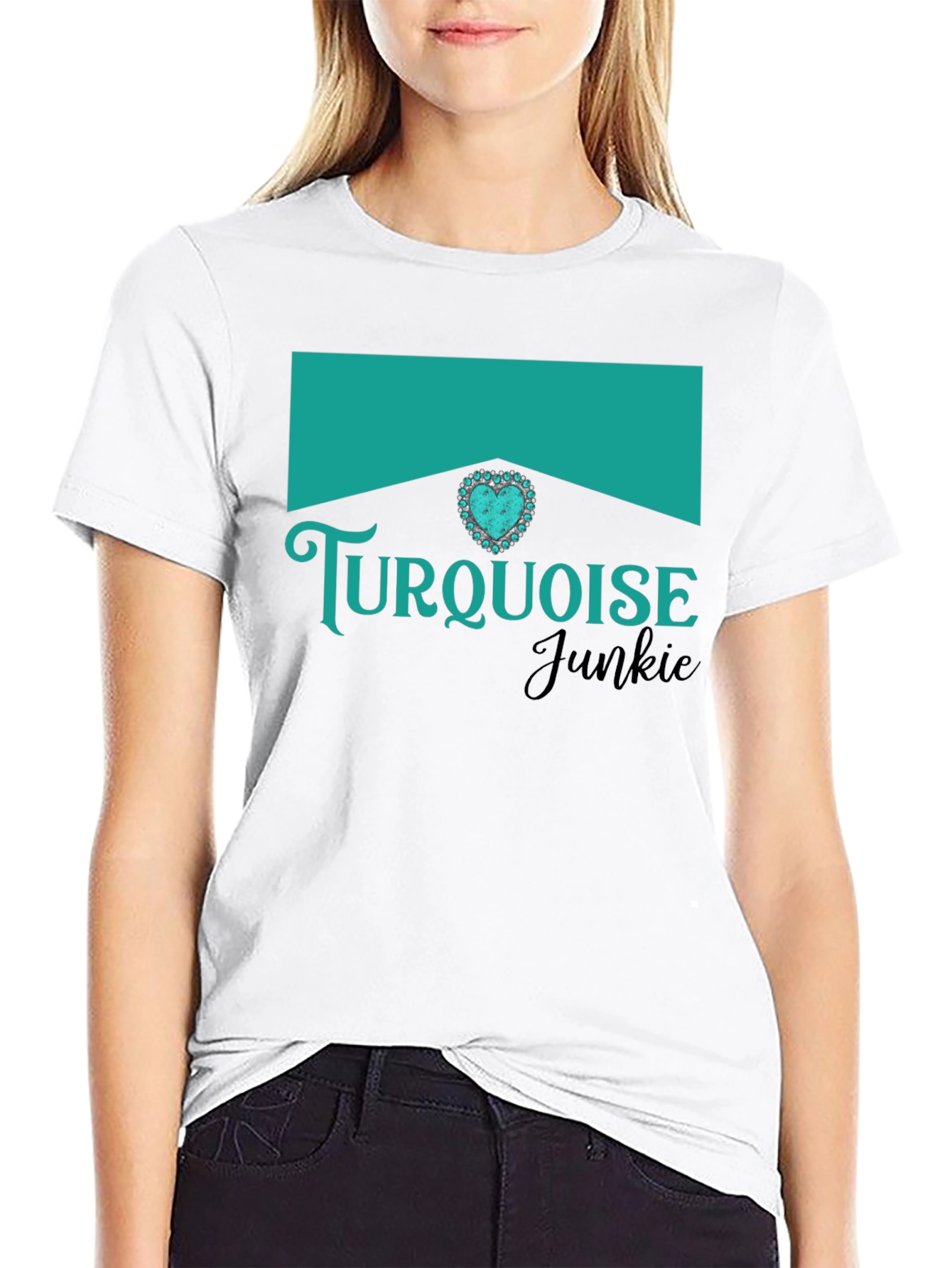 Turquoise Junkie Graphic T-Shirt