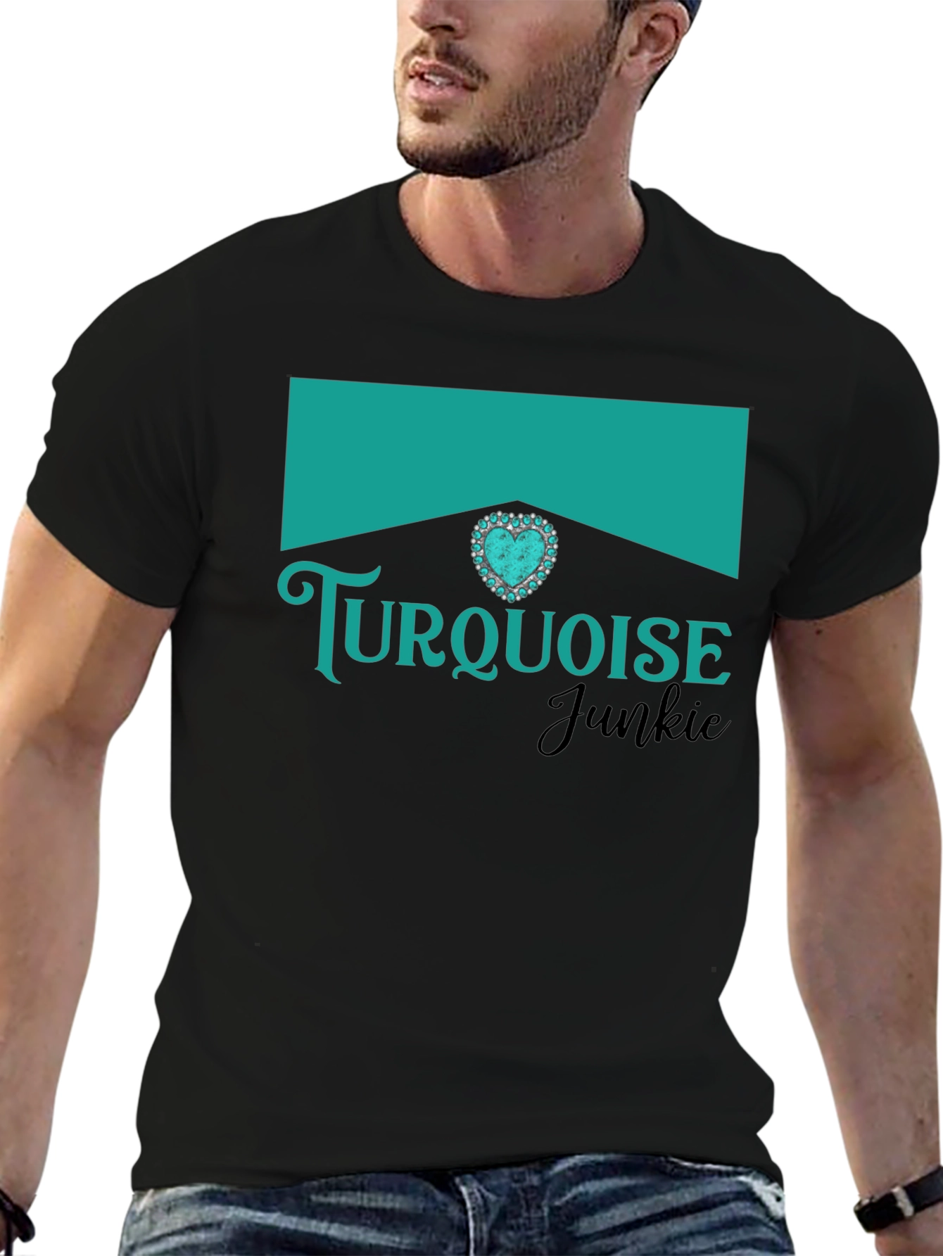 Turquoise Junkie Graphic T-Shirt