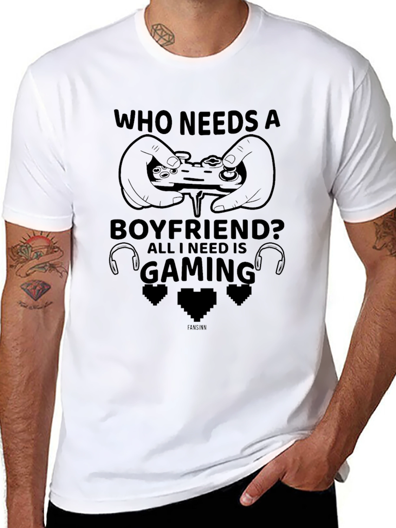 Gamer T-Shirt - Who Needs a Boyfriend?