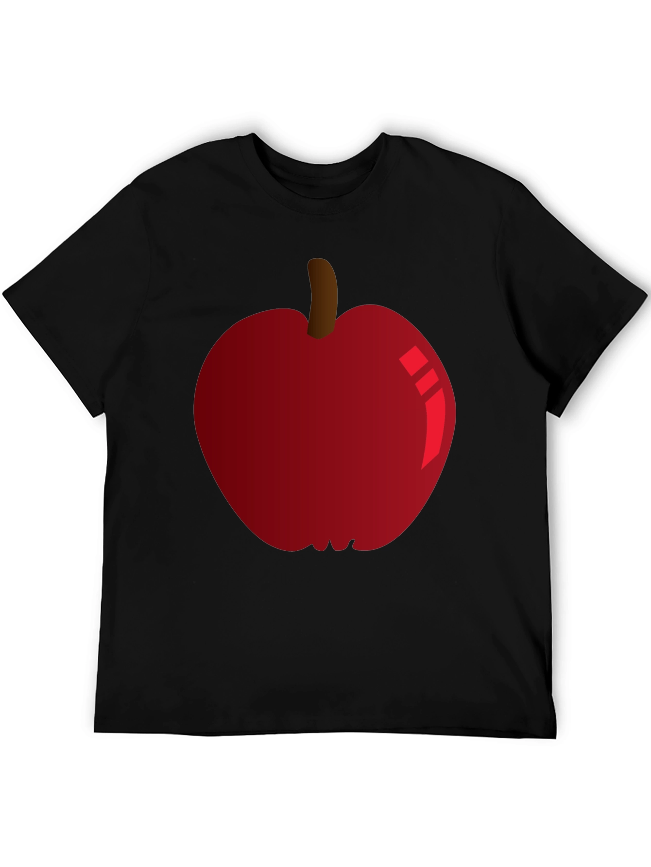 Red Apple Graphic Tee - Fruit Lovers T-Shirt