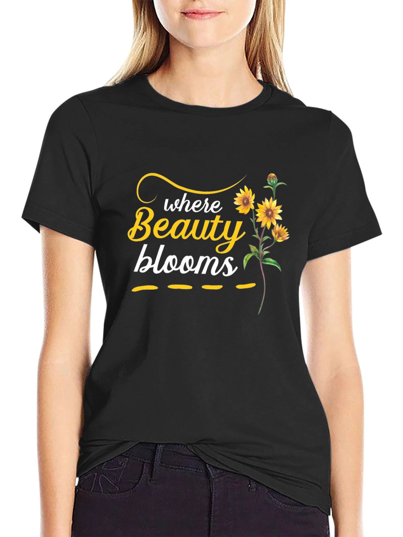 Beauty Blooms Graphic Tee - Stylish Floral T-Shirt