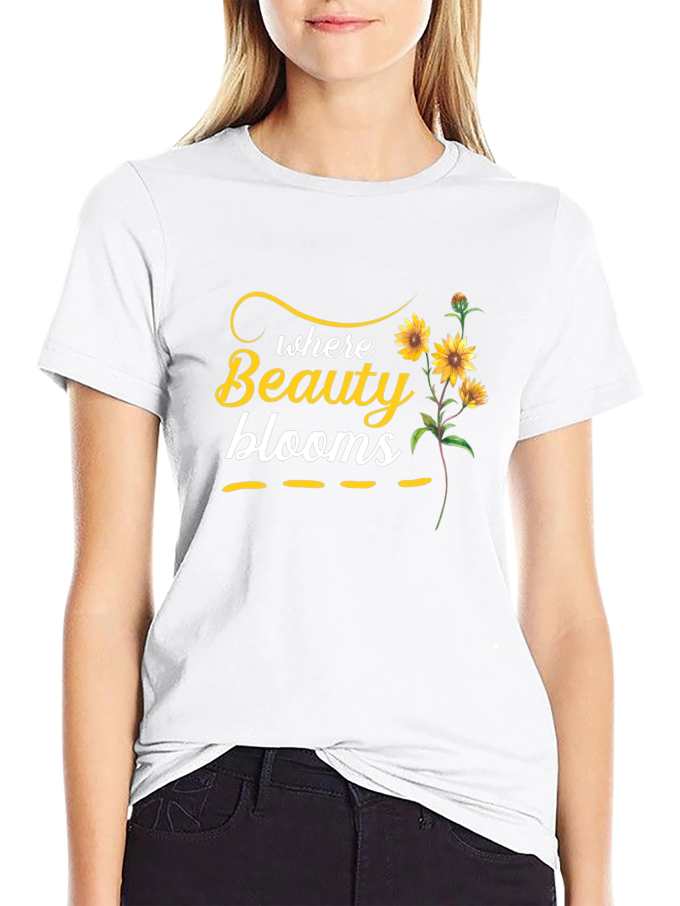 Beauty Blooms Graphic Tee - Stylish Floral T-Shirt