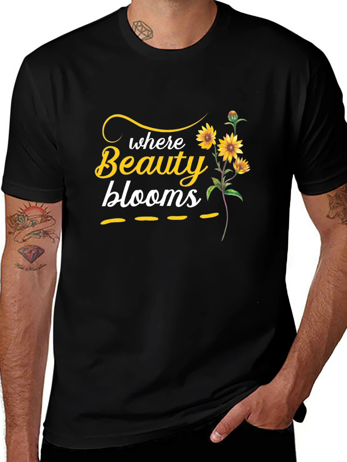 Beauty Blooms Graphic Tee - Stylish Floral T-Shirt