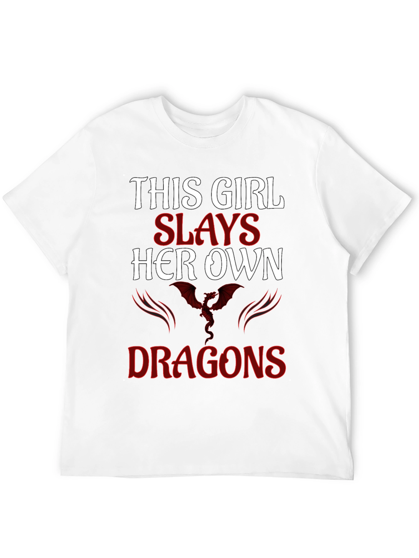 Girl Slays Dragons Graphic T-Shirt