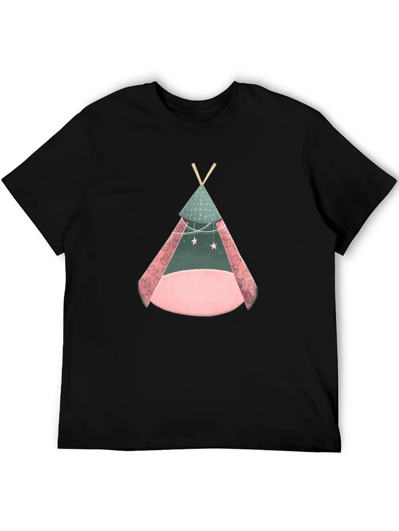 Teepee Graphic Black T-Shirt