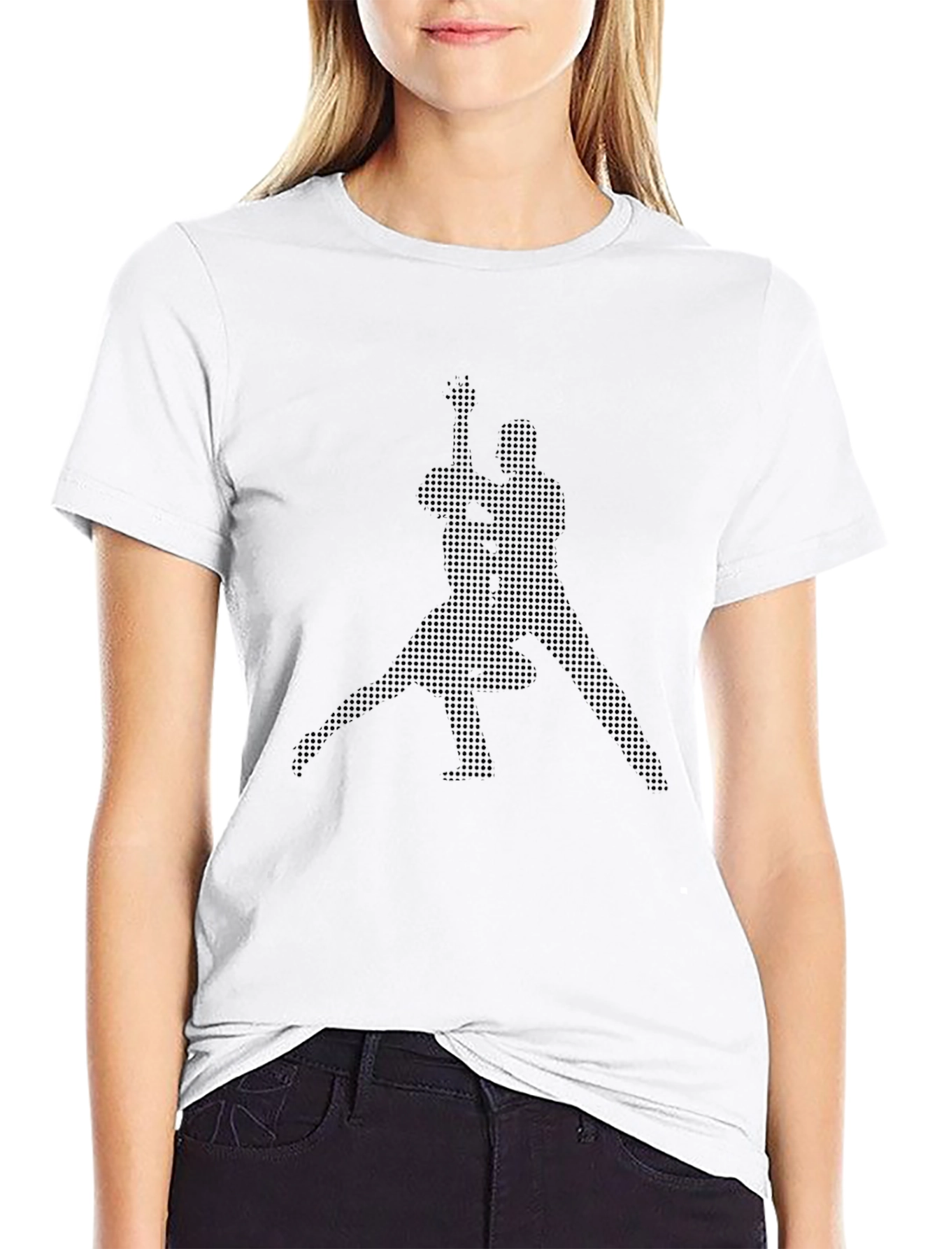 Black Silhouette Guitarist Graphic Tee