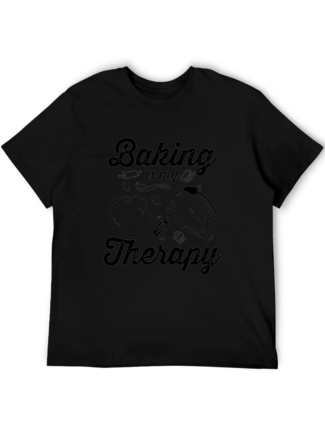 Baking is My Therapy Graphic T-Shirt