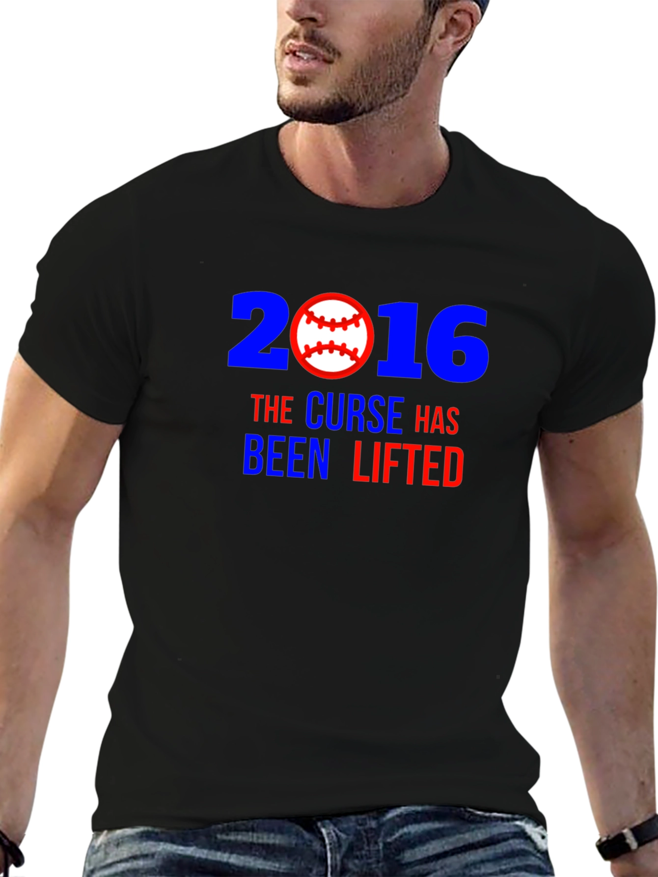 2016 Curse Lifted Baseball T-Shirt