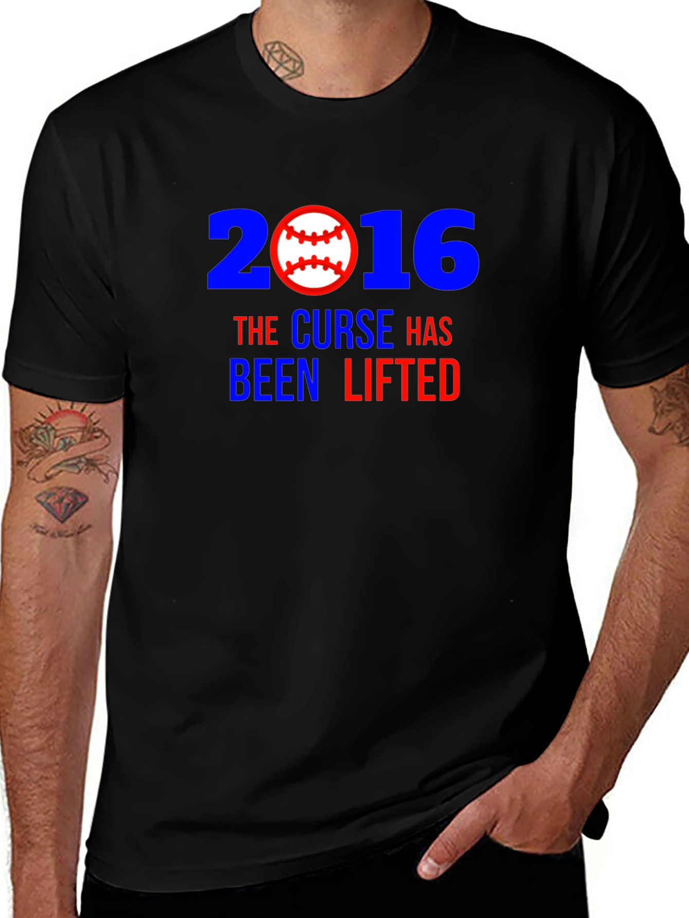 2016 Curse Lifted Baseball T-Shirt