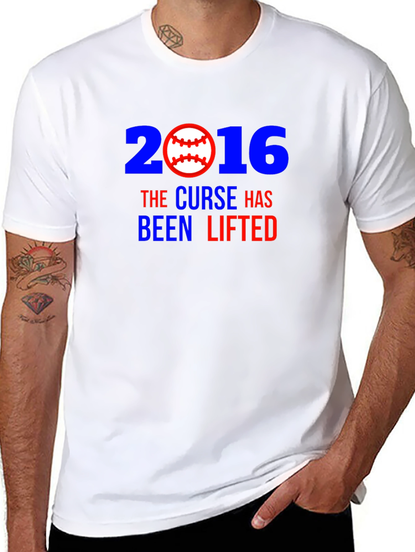 2016 Curse Lifted Baseball T-Shirt