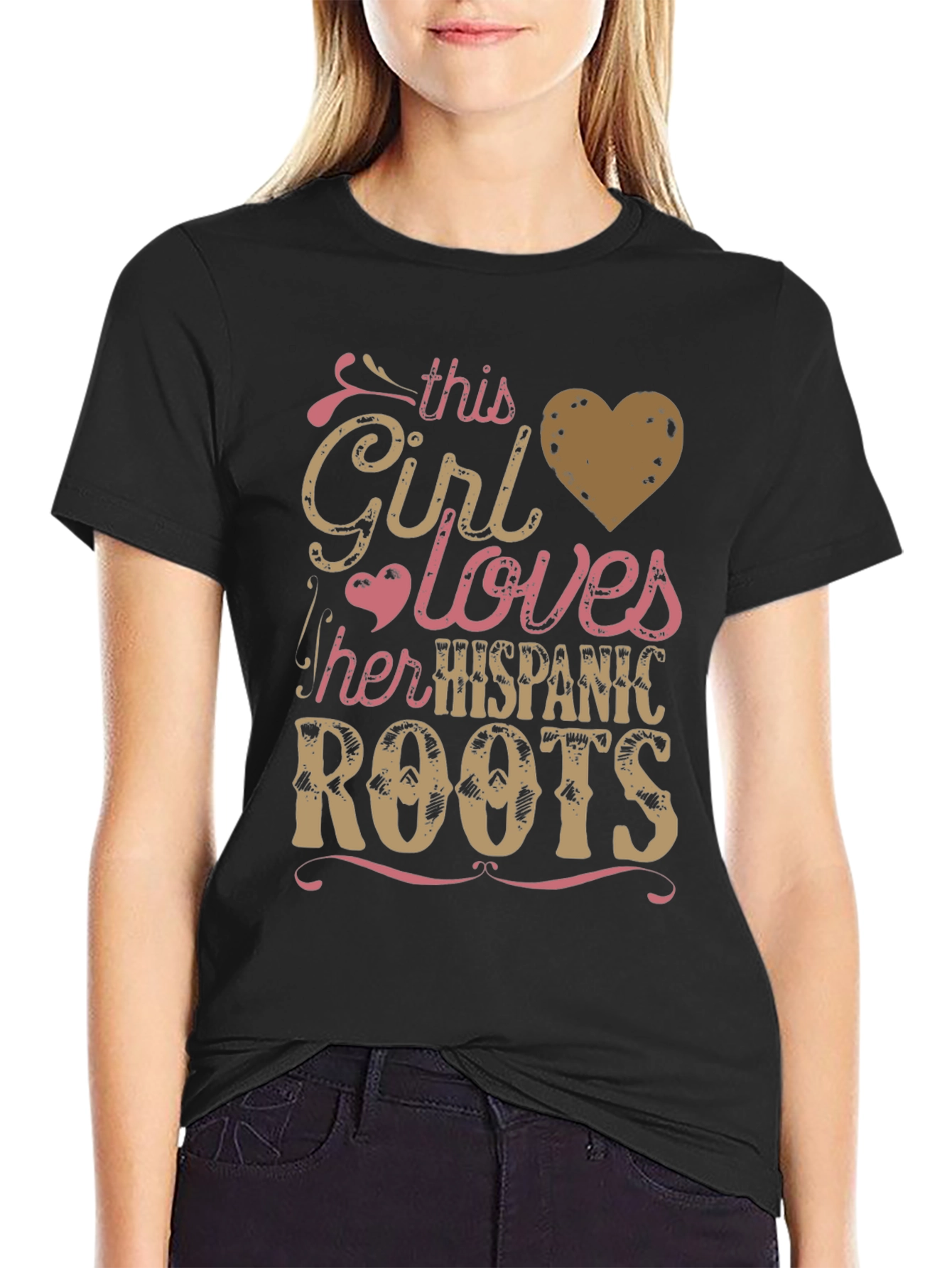 Hispanic Roots Girls T-Shirt