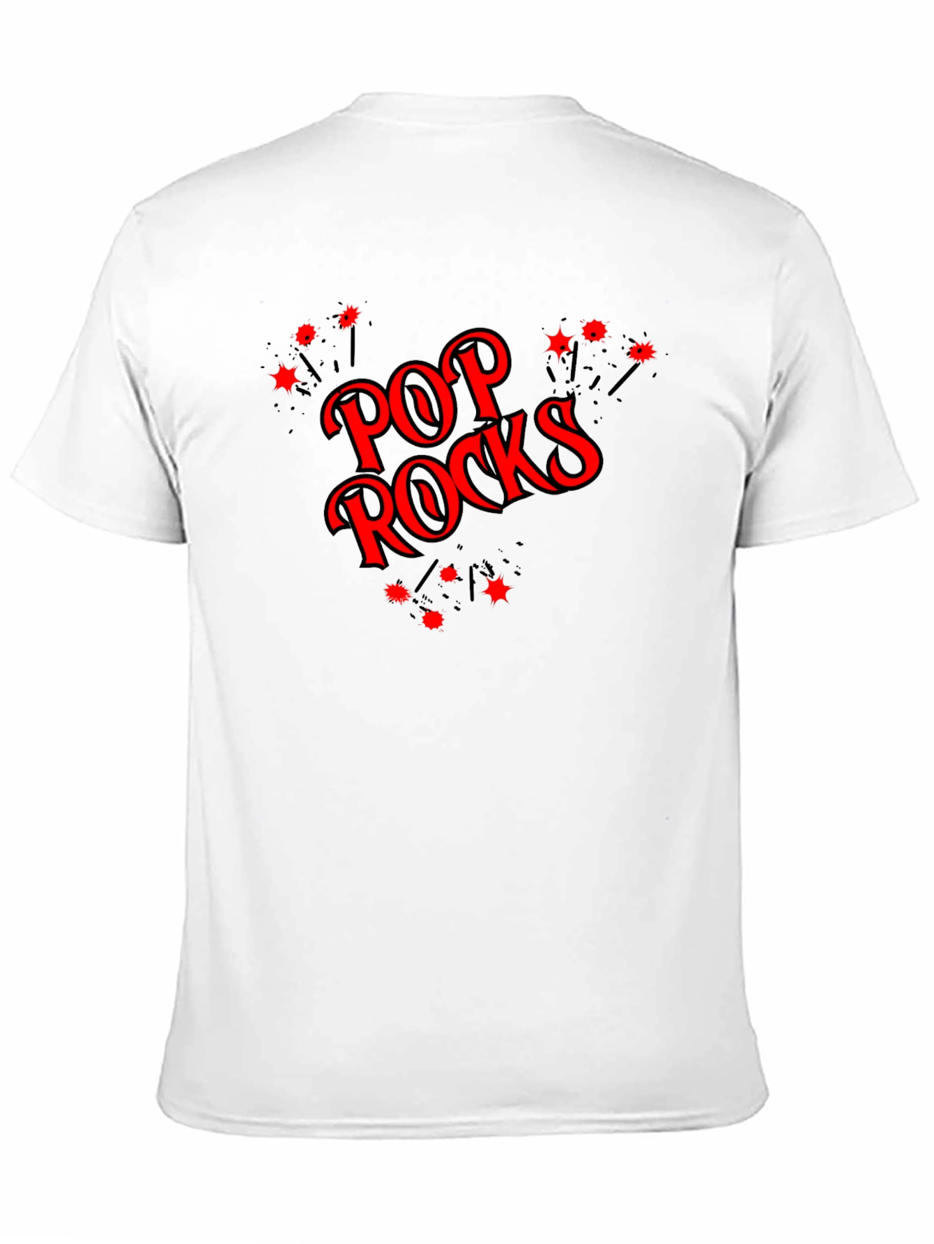 Pop Rocks Graphic Tee - Black Cotton Comfort