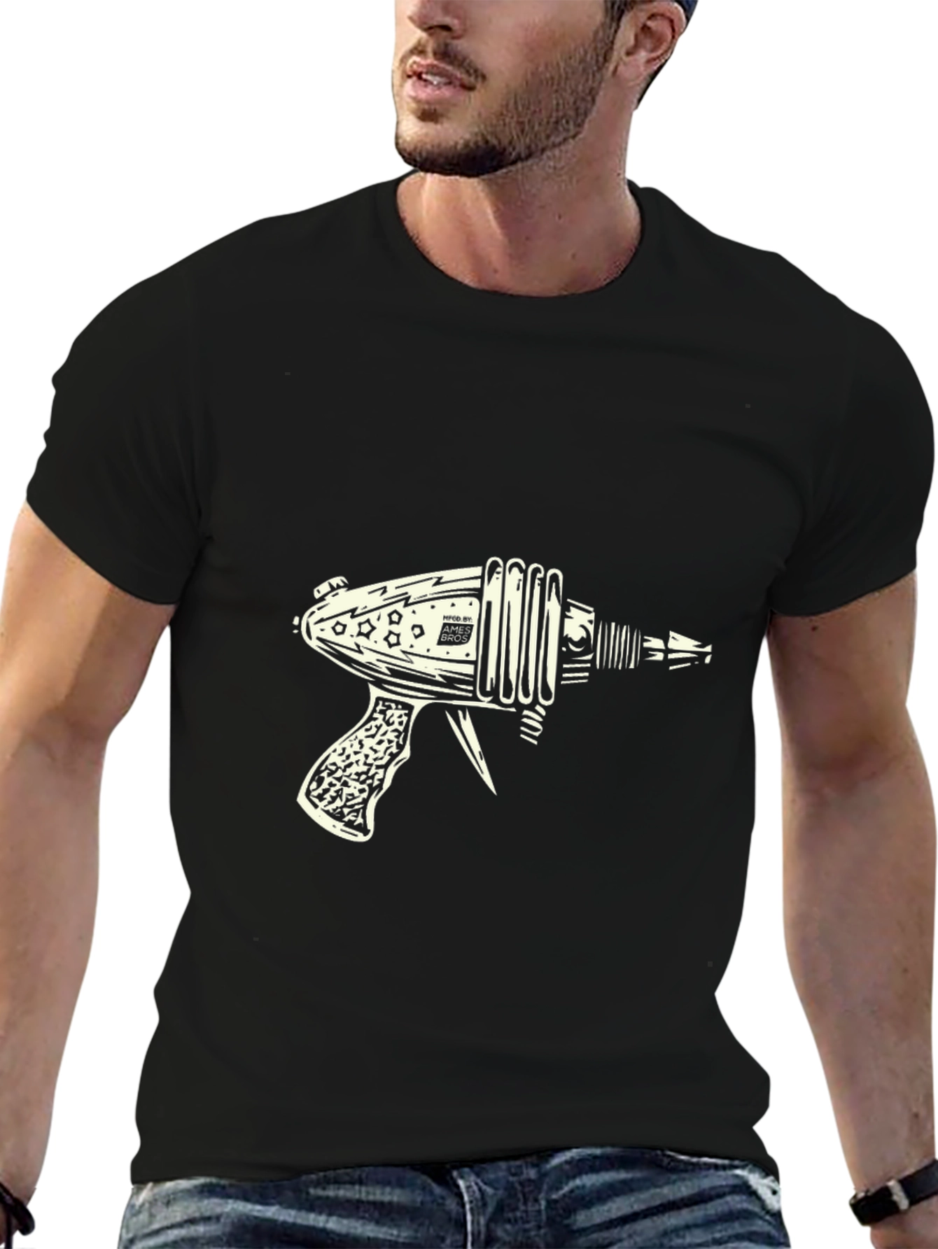 Retro Ray Gun T-Shirt - Sci-Fi Novelty Tee