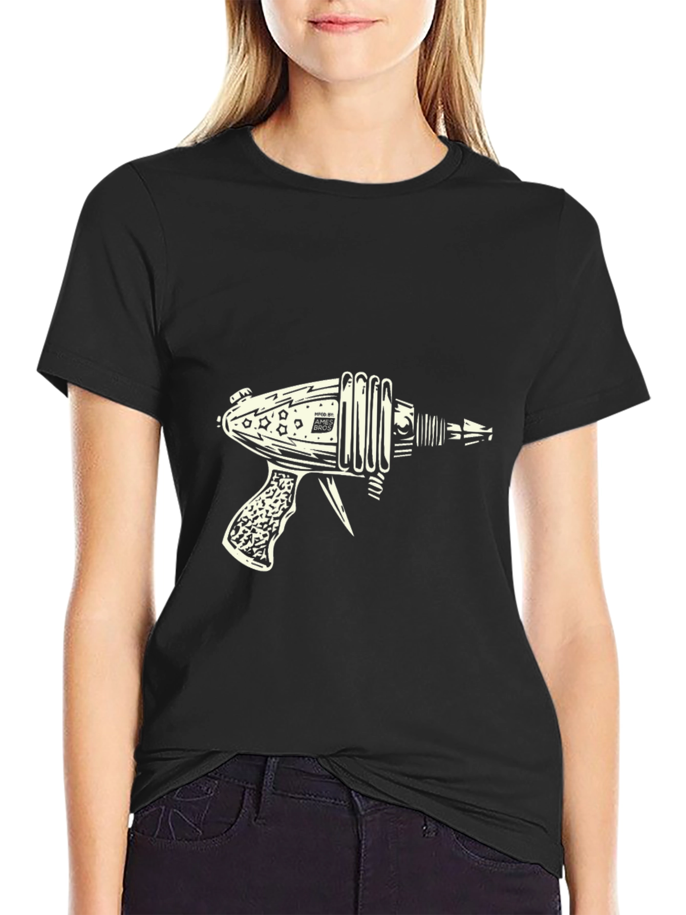 Retro Ray Gun T-Shirt - Sci-Fi Novelty Tee