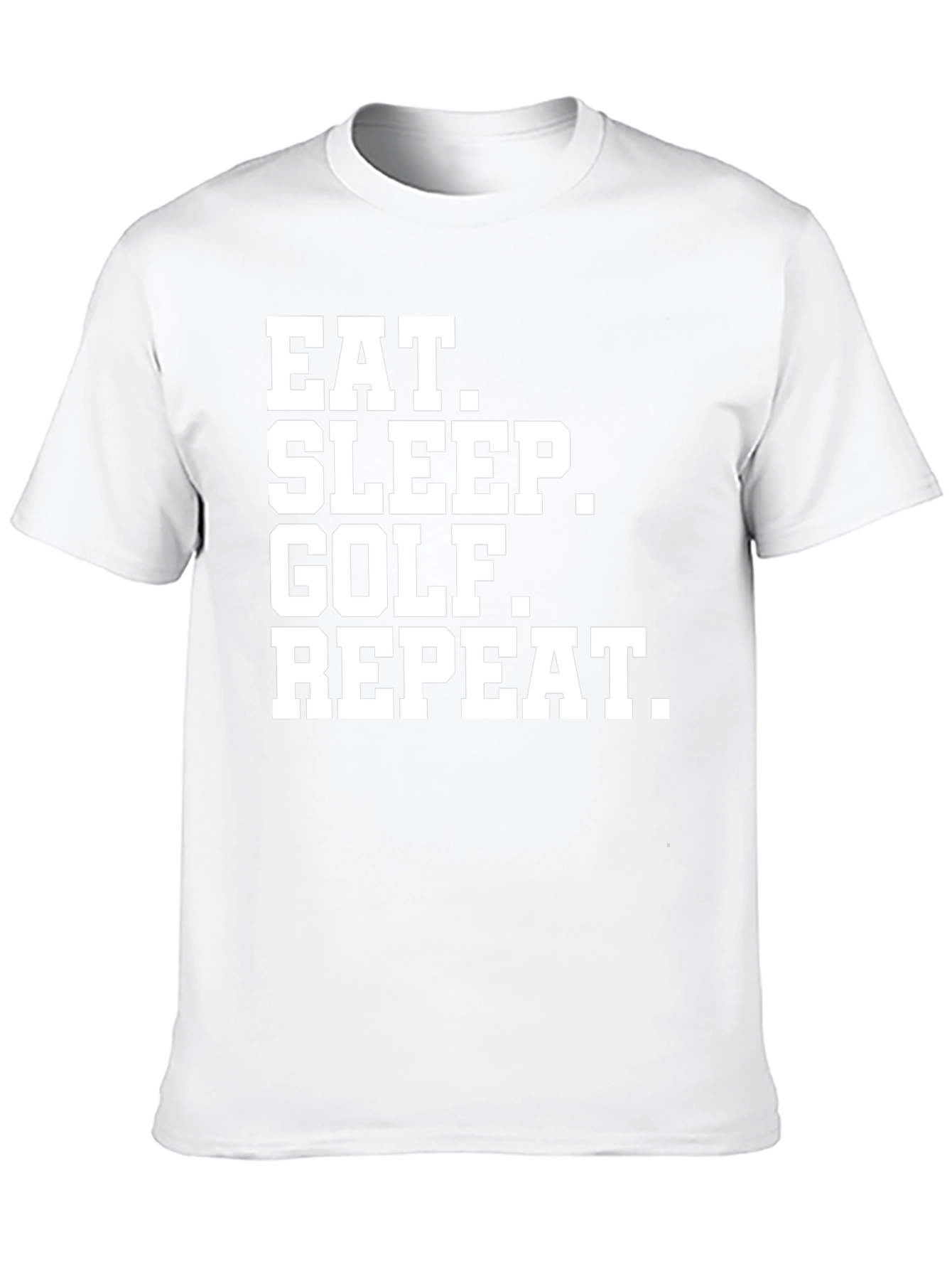 Eat Sleep Golf Repeat T-Shirt - Funny Golfer Tee