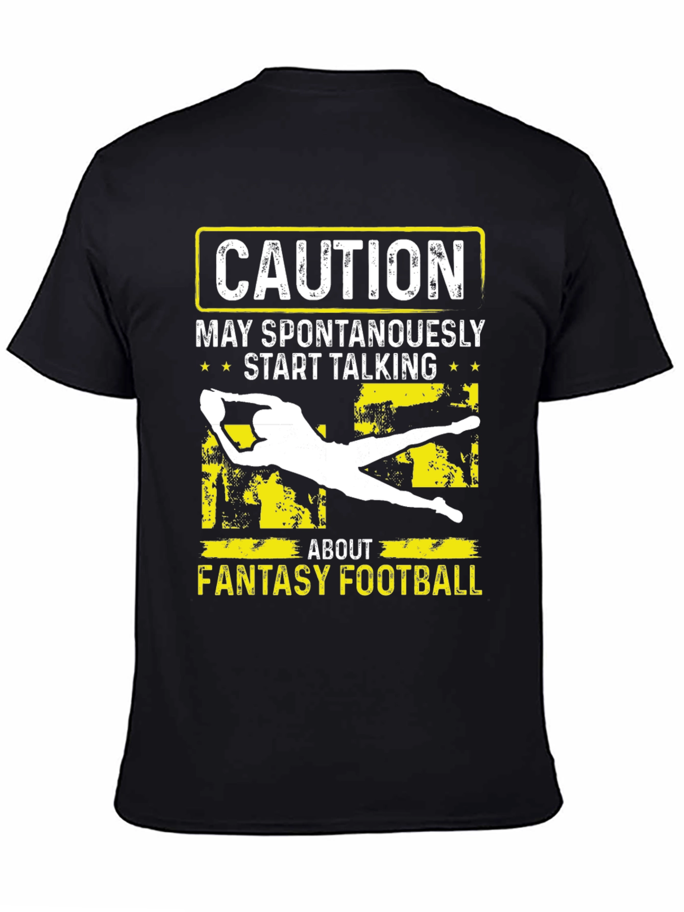 Fantasy Football Caution Graphic Tee