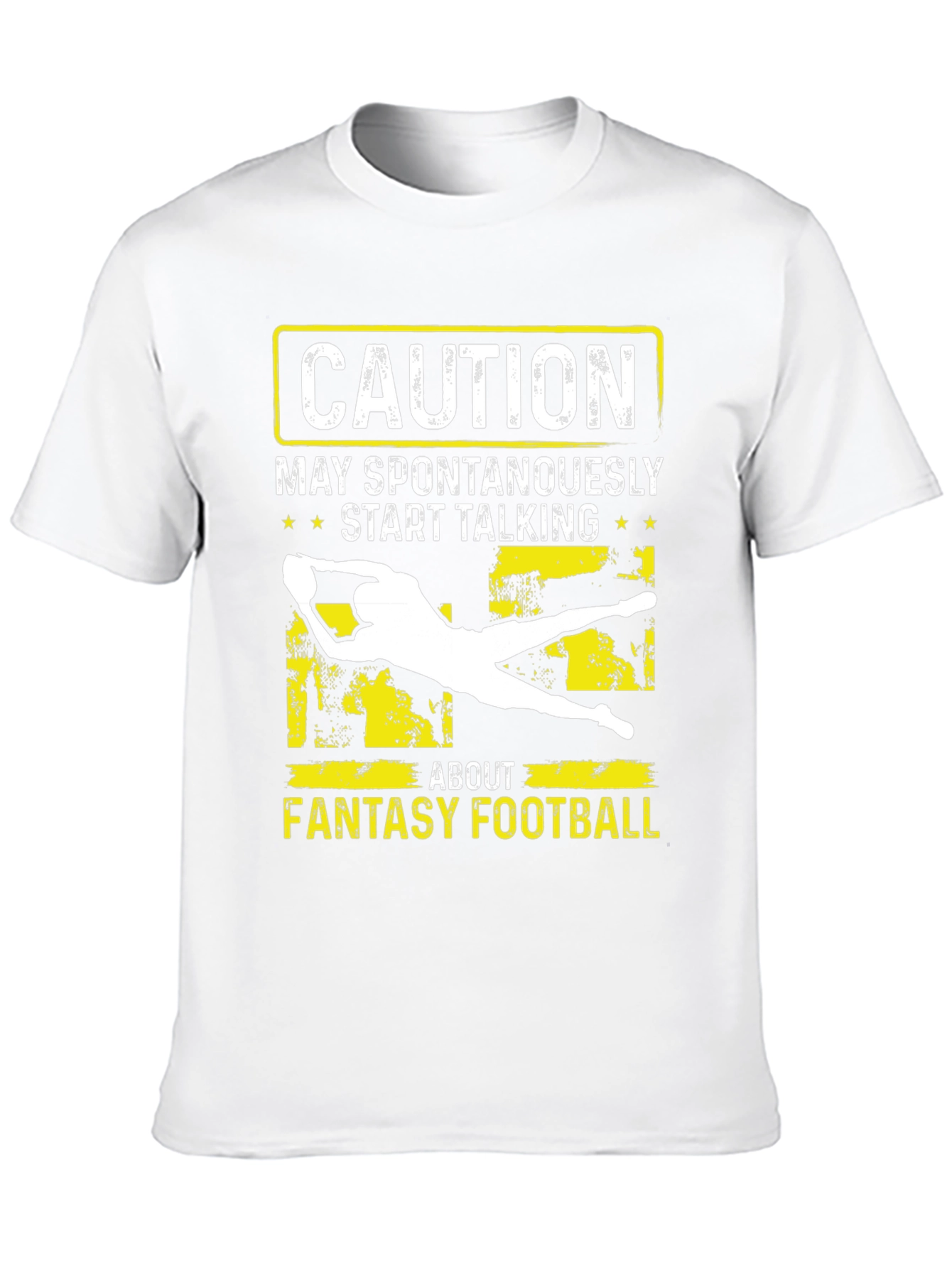 Fantasy Football Caution Graphic Tee