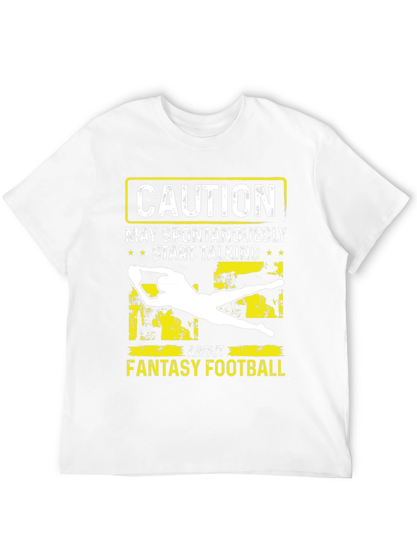 Fantasy Football Caution Graphic Tee