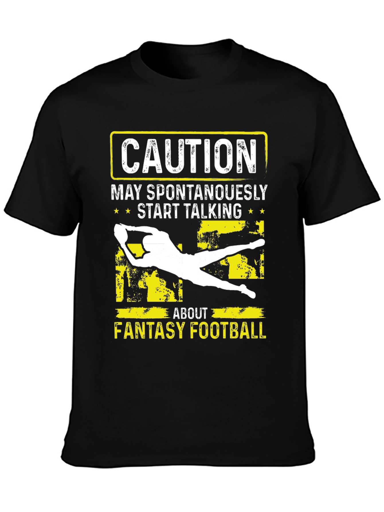 Fantasy Football Caution Graphic Tee