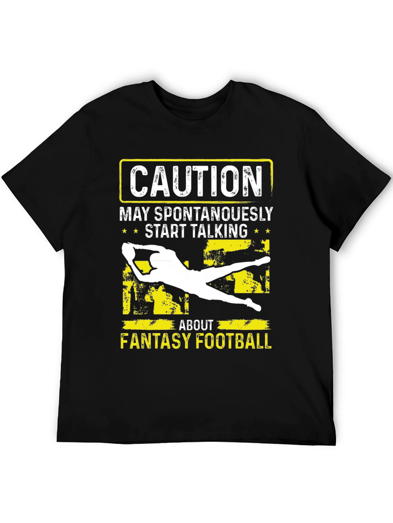 Fantasy Football Caution Graphic Tee