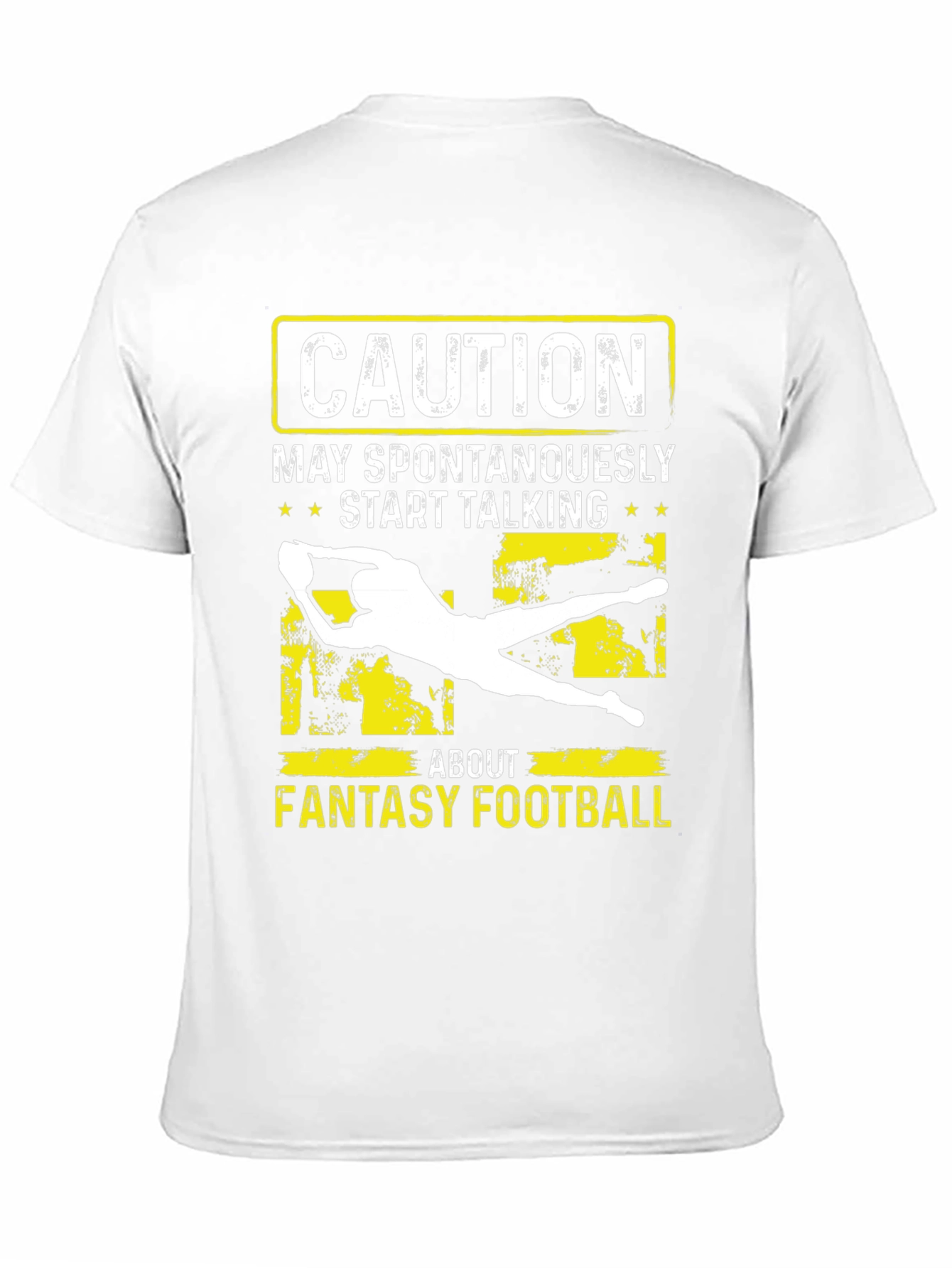 Fantasy Football Caution Graphic Tee