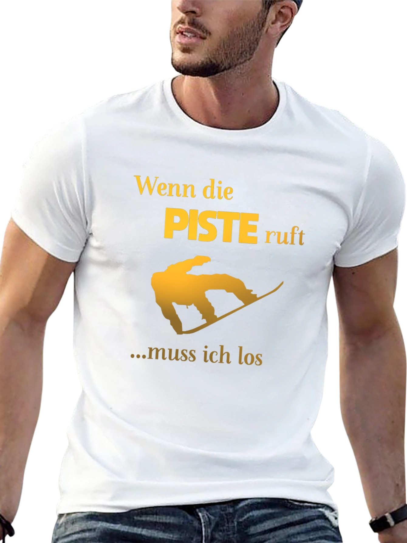 Wenn die Piste Ruft T-Shirt - Snowboarding Shirt