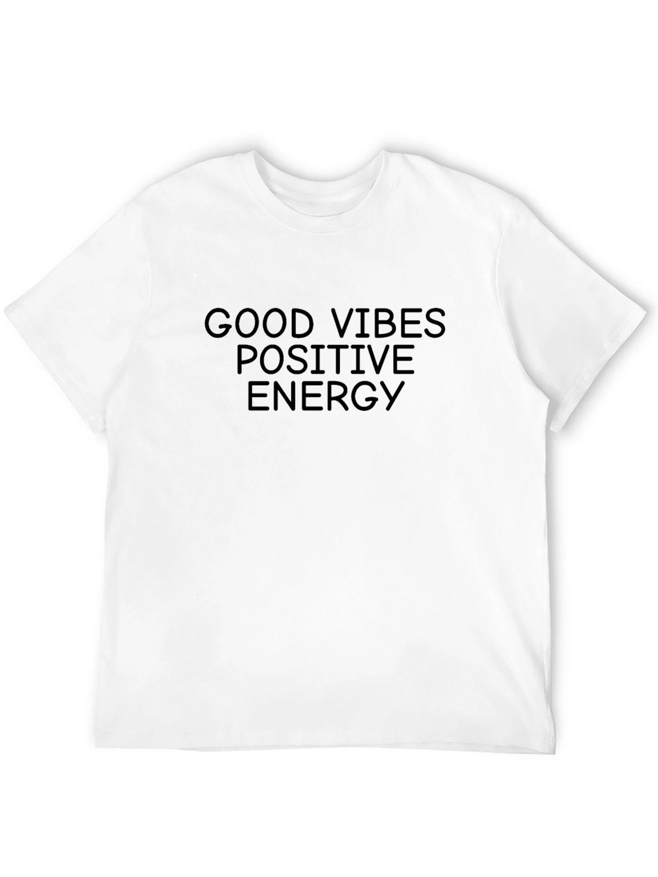 Good Vibes Positive Energy Black T-Shirt