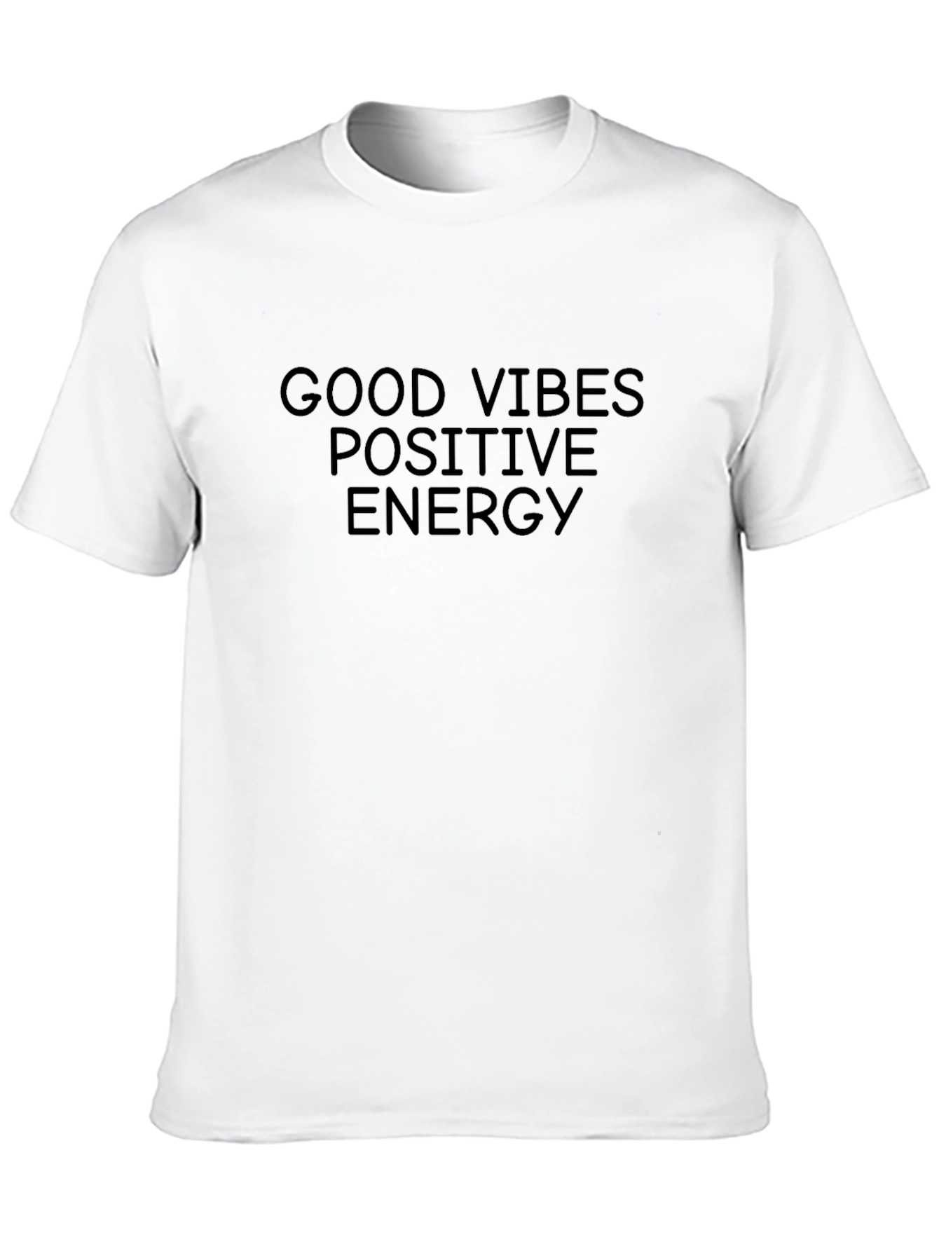 Good Vibes Positive Energy Black T-Shirt