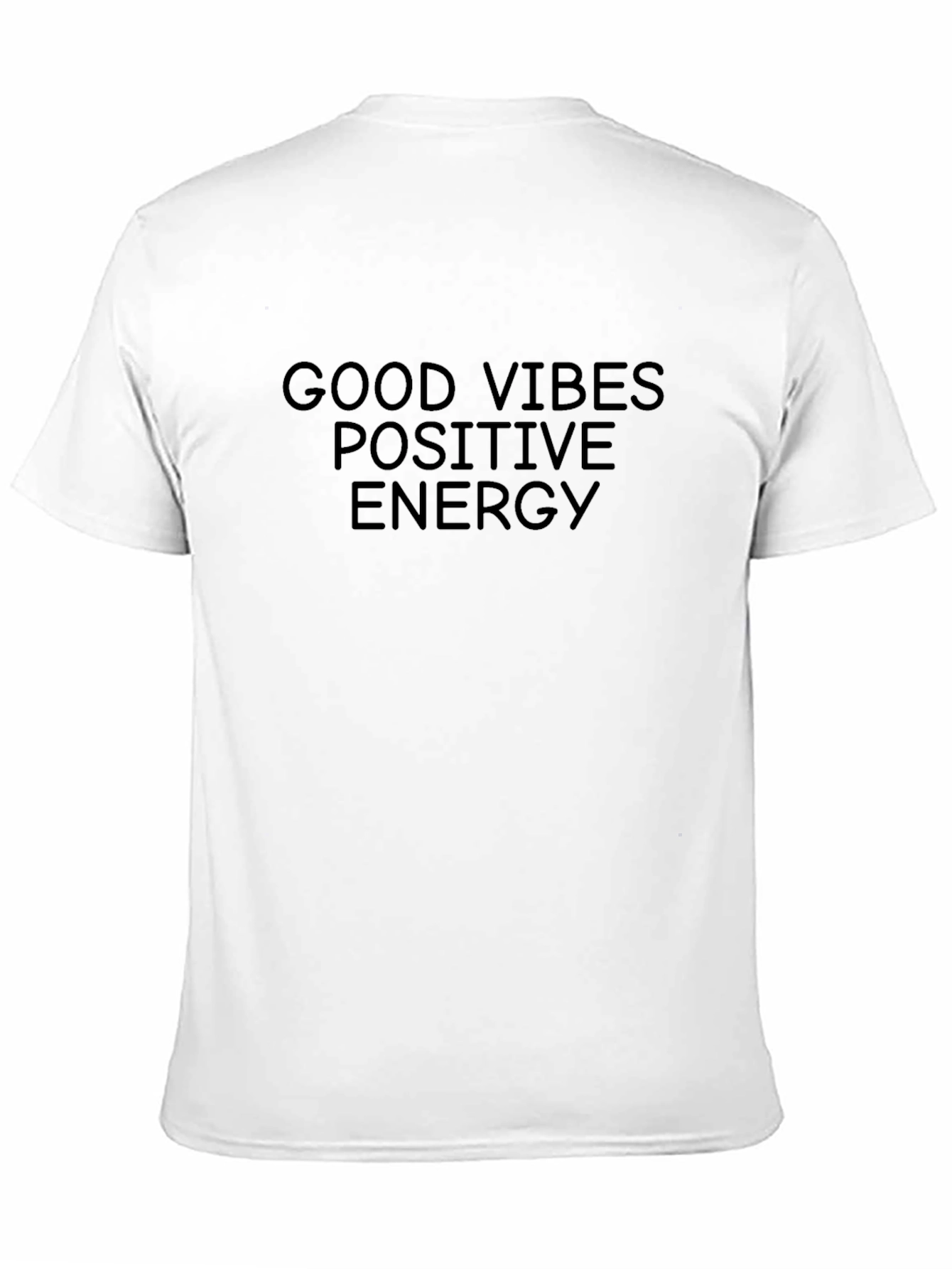 Good Vibes Positive Energy Black T-Shirt