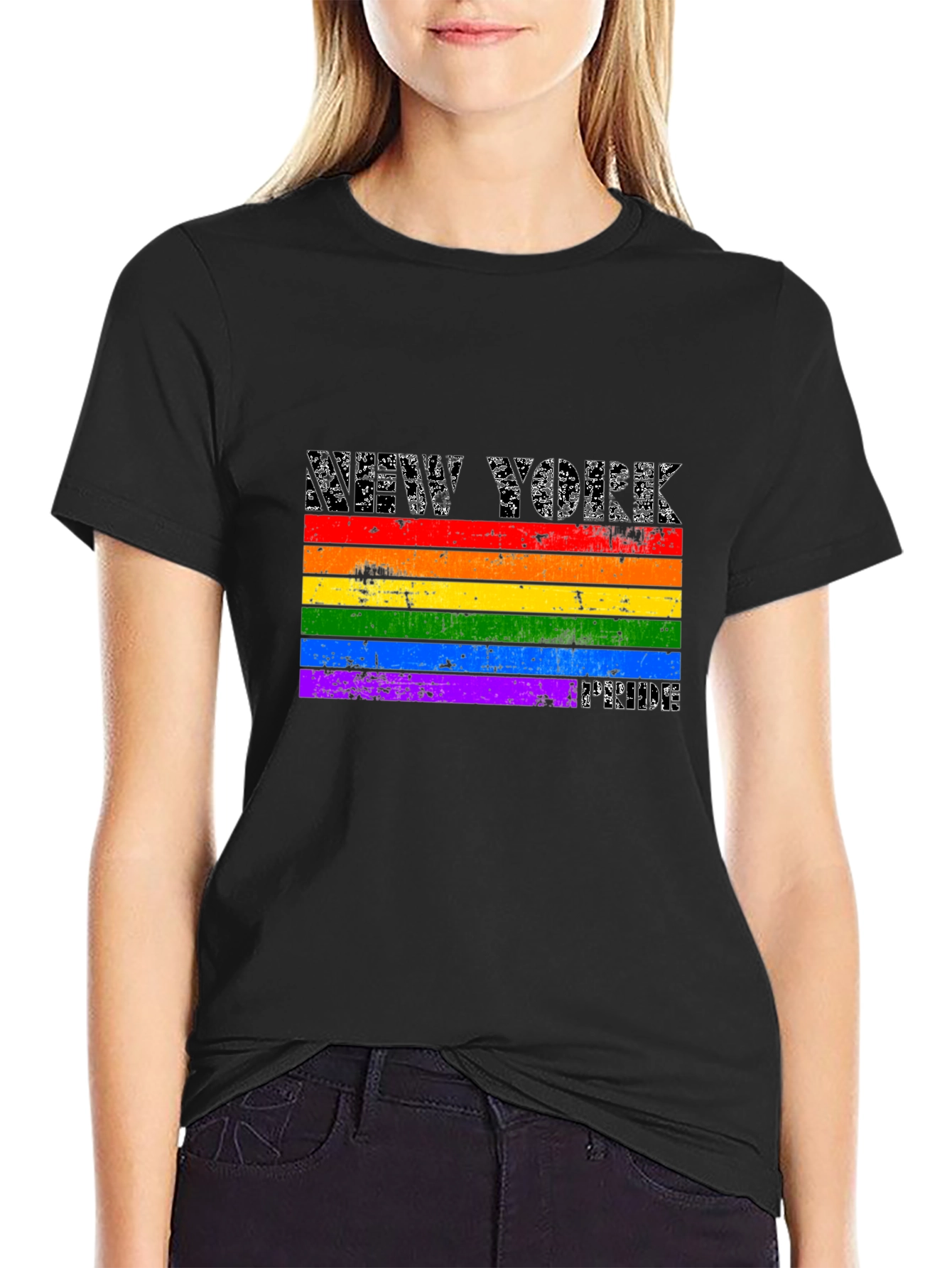 New York Pride Flag Graphic T-Shirt