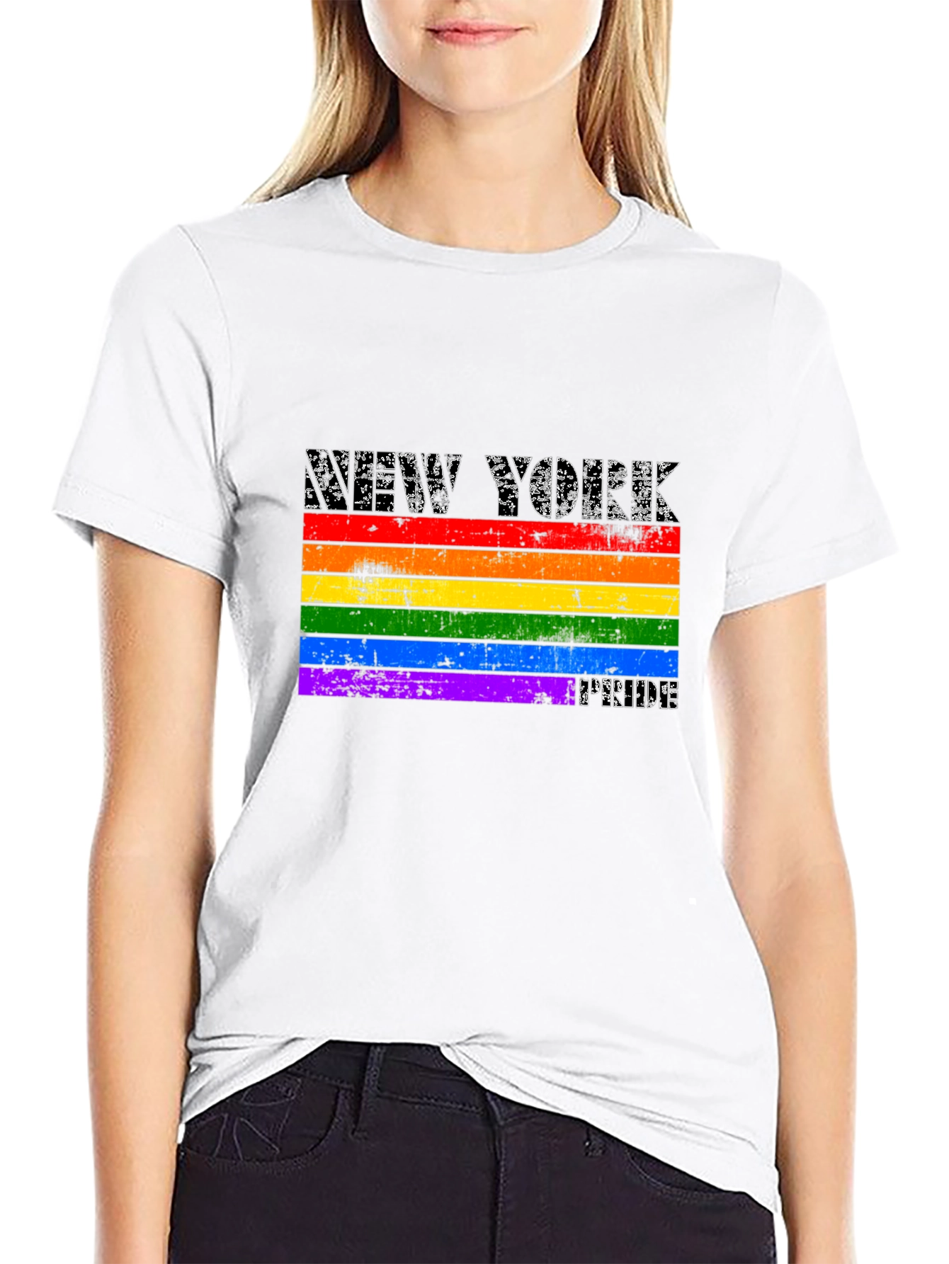 New York Pride Flag Graphic T-Shirt