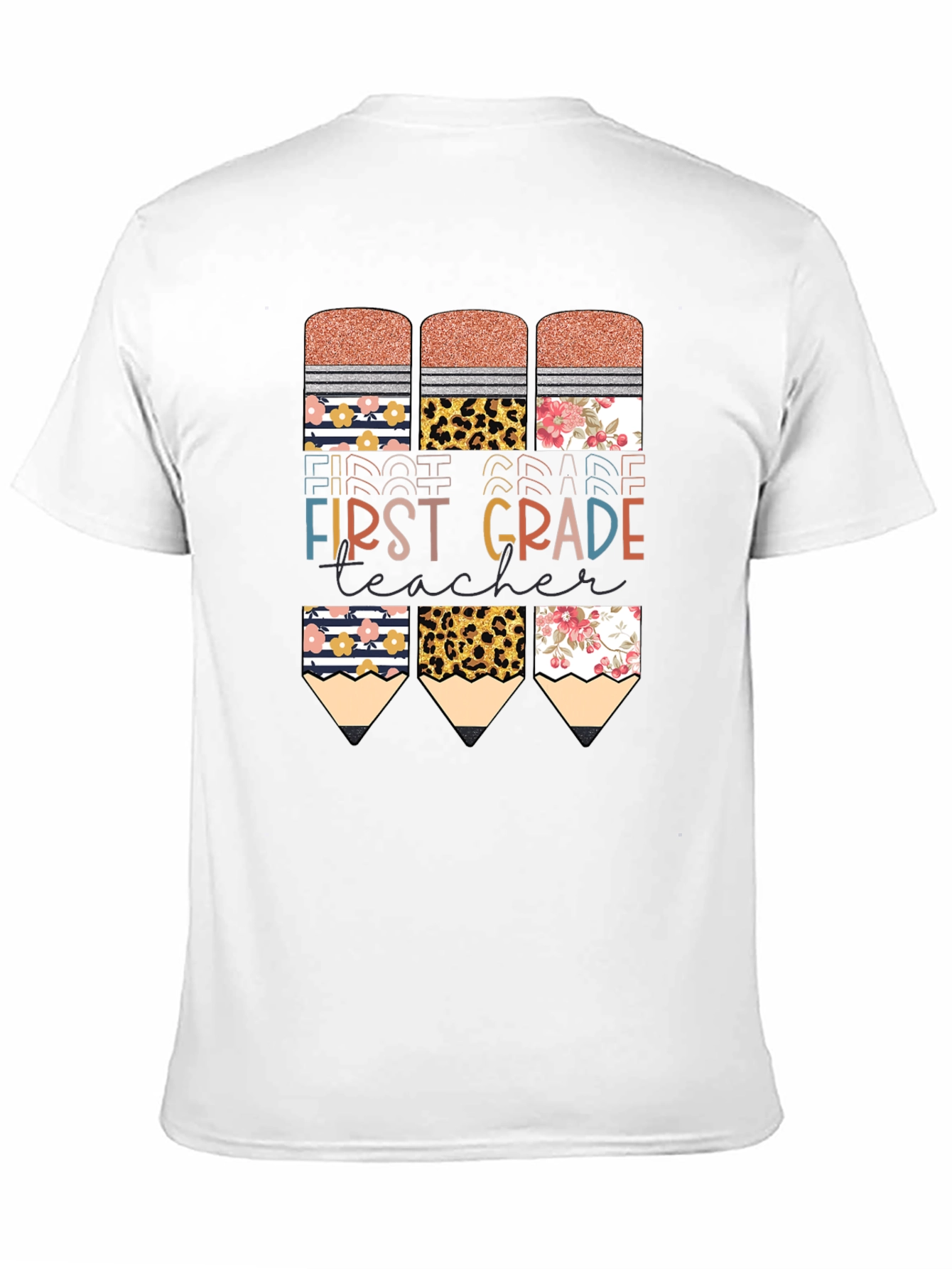 First Grade Teacher Pencil T-Shirt