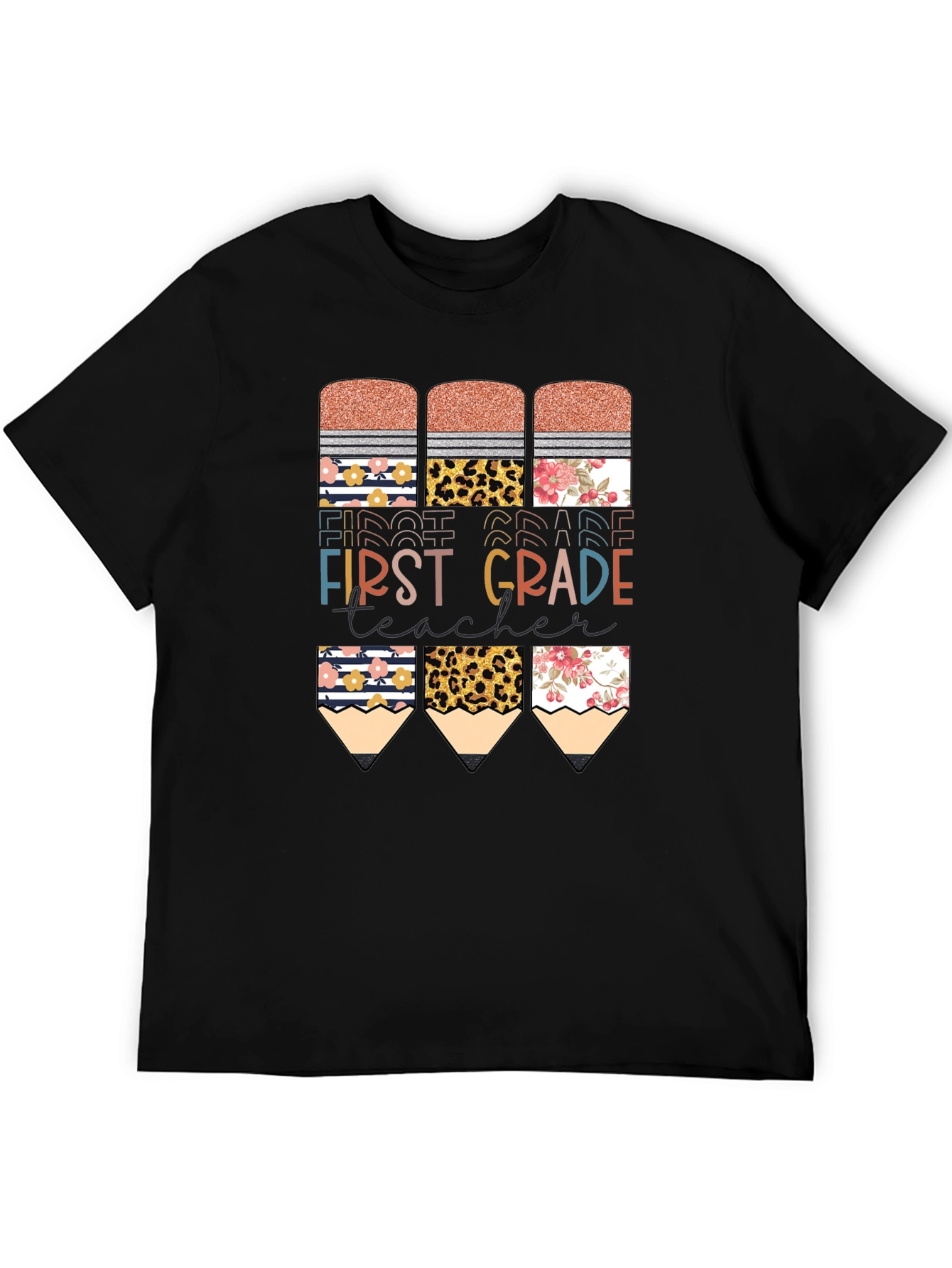 First Grade Teacher Pencil T-Shirt