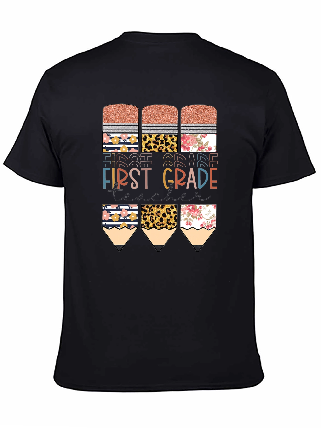 First Grade Teacher Pencil T-Shirt
