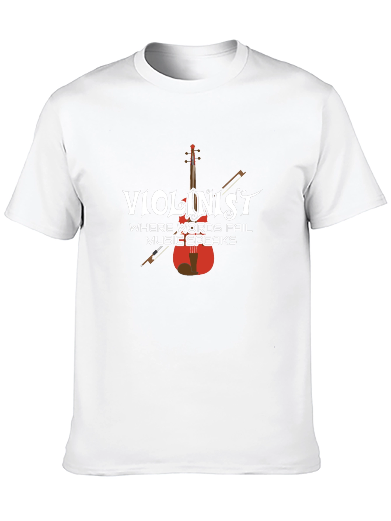 Violinist Music Speaks Graphic T-Shirt