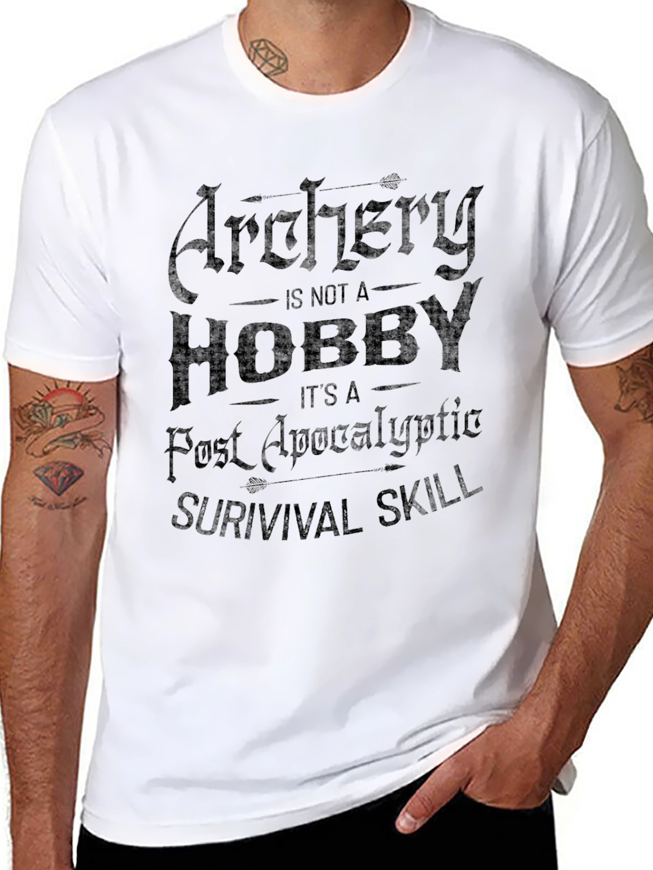 Archery Survival Skill Graphic T-Shirt