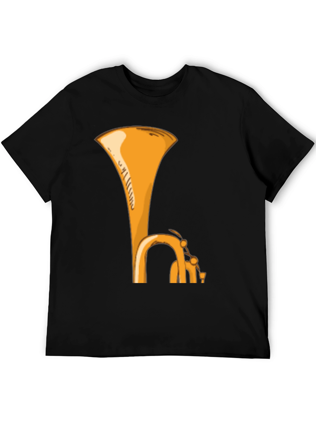 Tuba Graphic Tee - Music Lovers Black T-Shirt